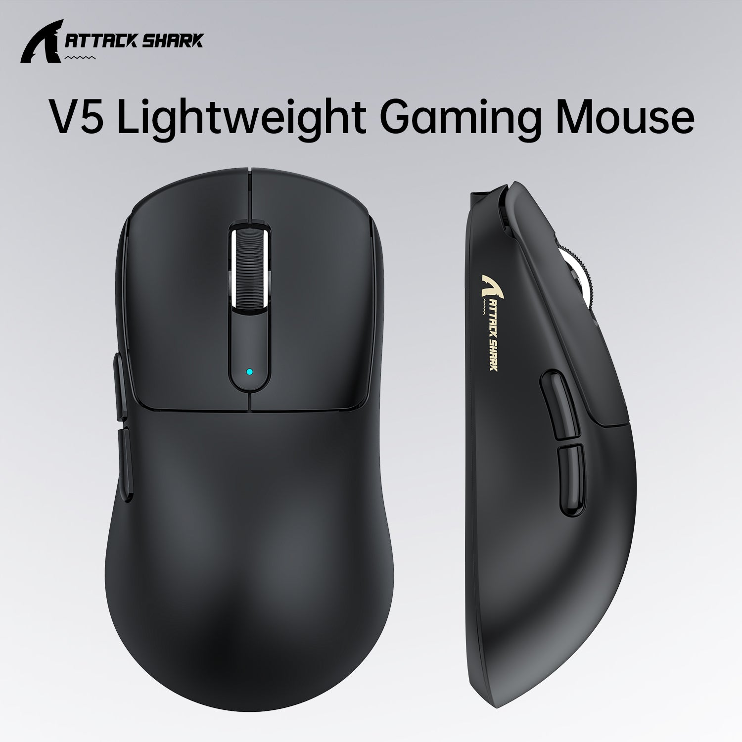 Ratón inalámbrico para juegos ATTACK SHARK V5 de 8 KHz PAW3950MAX con cable C06 Ultra