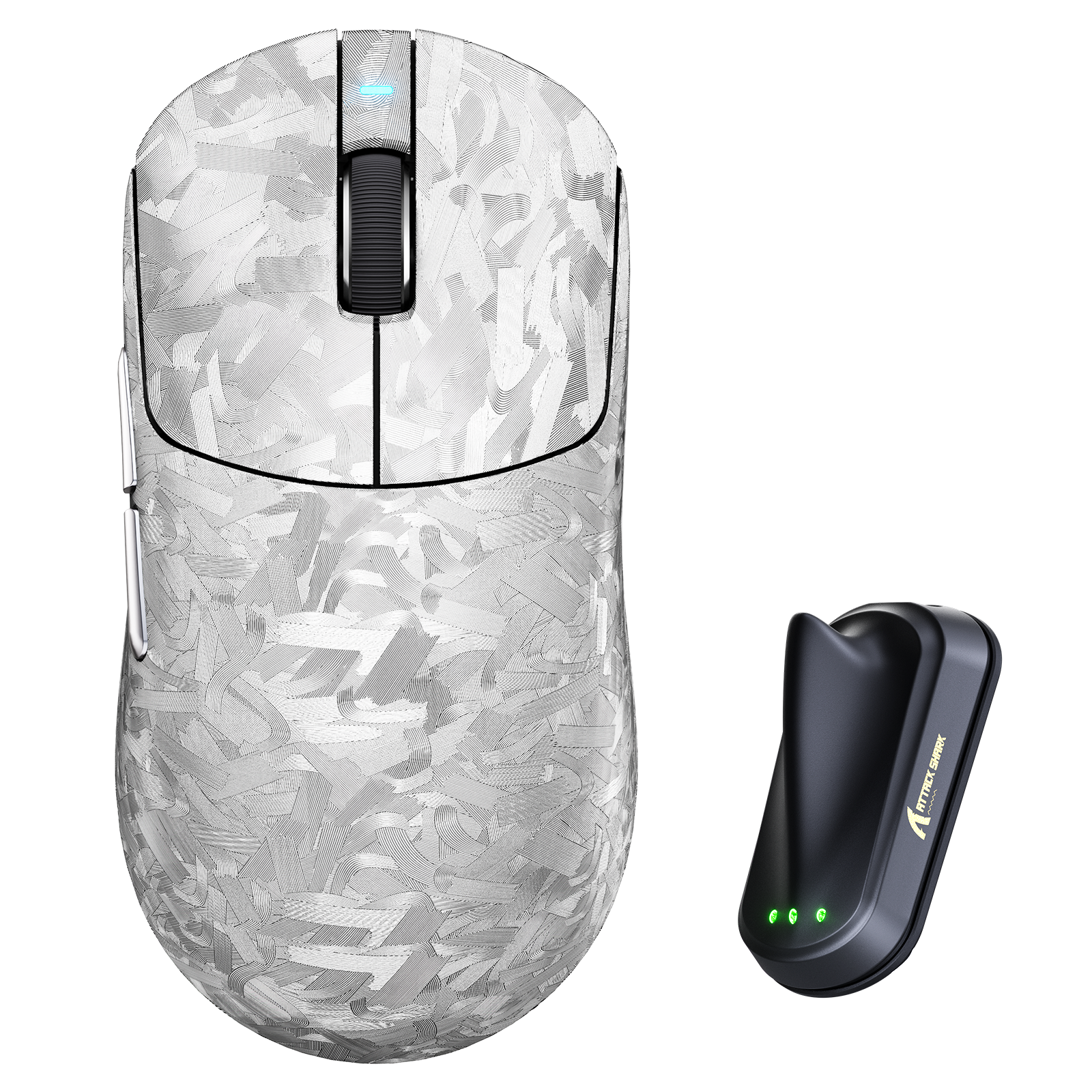 Preventa: Ratón para juegos inalámbrico ATTACK SHARK RS3 ULTRA de fibra de carbono PAW3955MAX