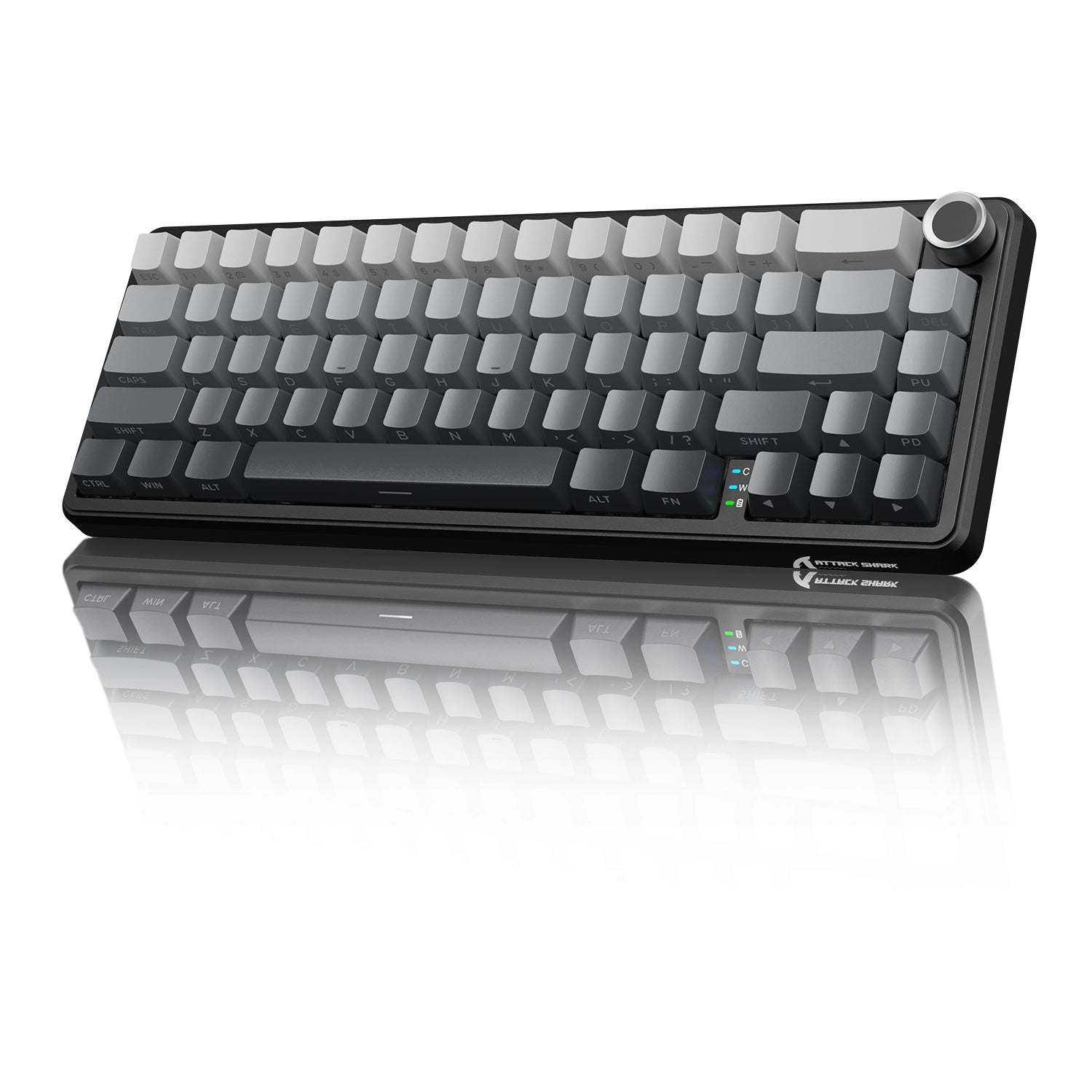 Teclado mecánico inalámbrico ATTACK SHARK X66 con teclas PBT impresas en el lateral