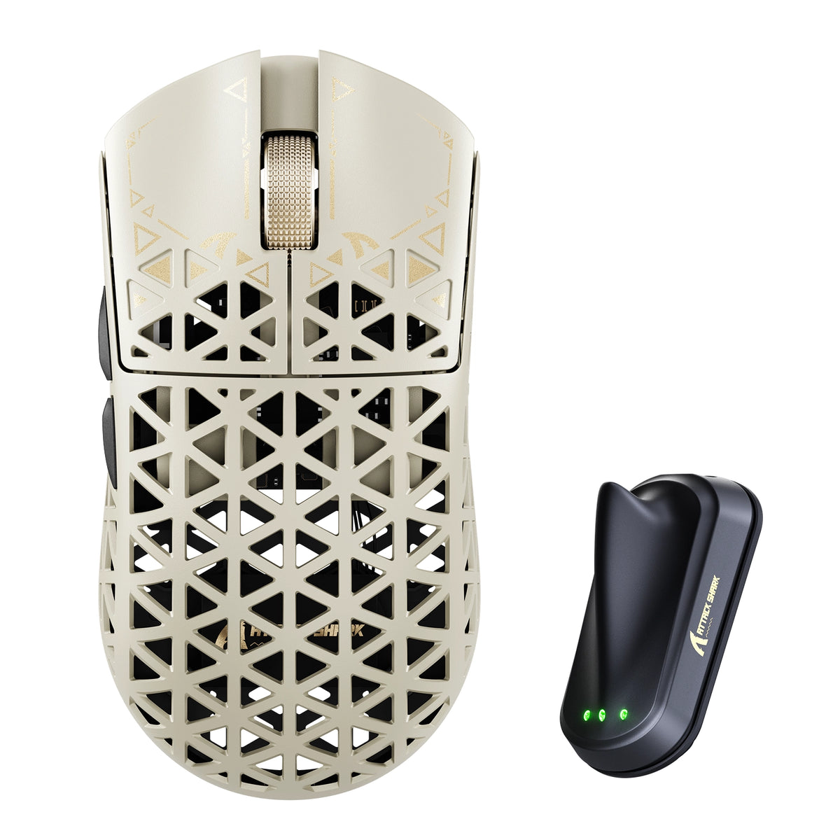 Mouse inalámbrico para gaming ATTACK SHARK R5 TURBO de fibra de carbono con 8K