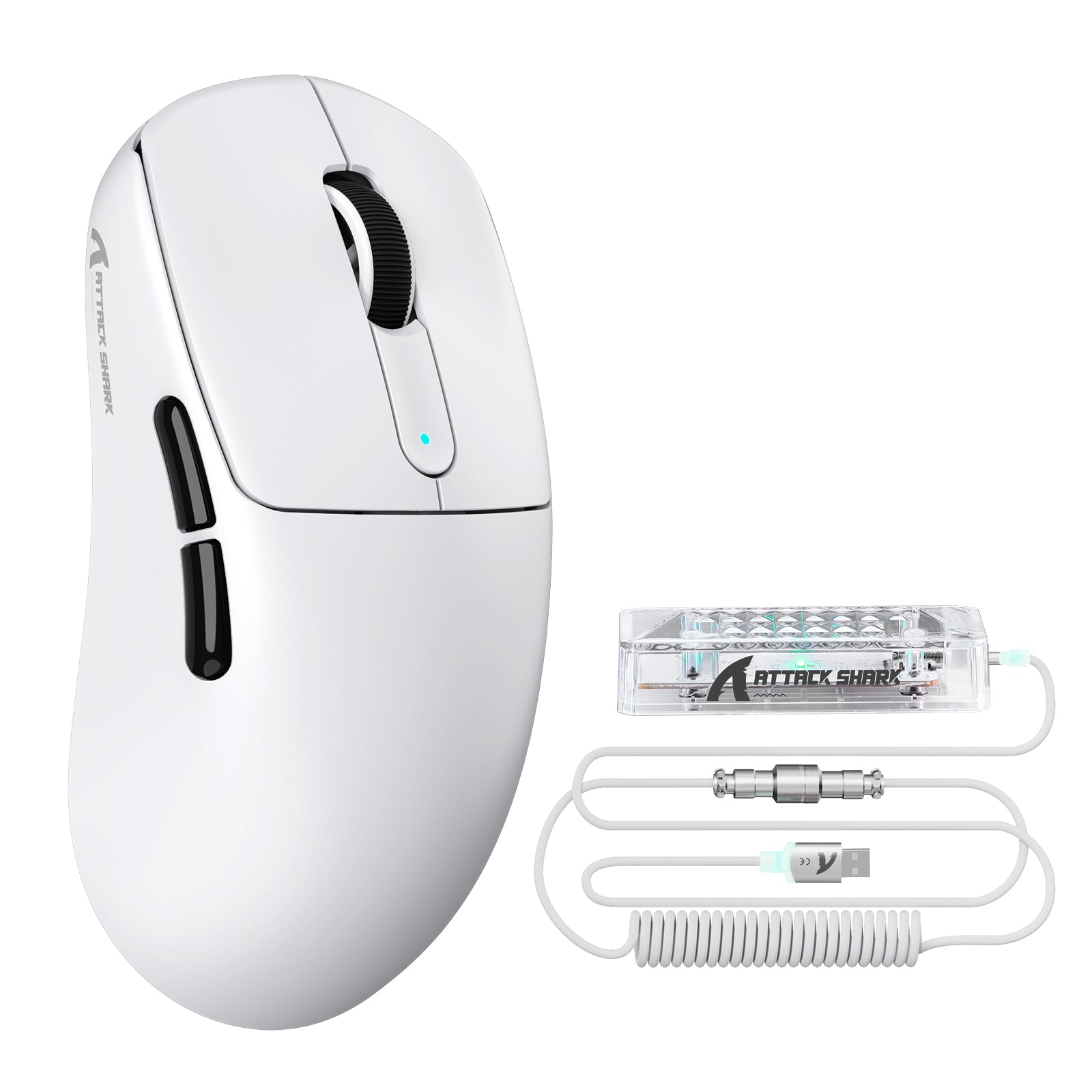 Ratón inalámbrico para juegos ATTACK SHARK V5 de 8 KHz PAW3950MAX con cable C06 Ultra