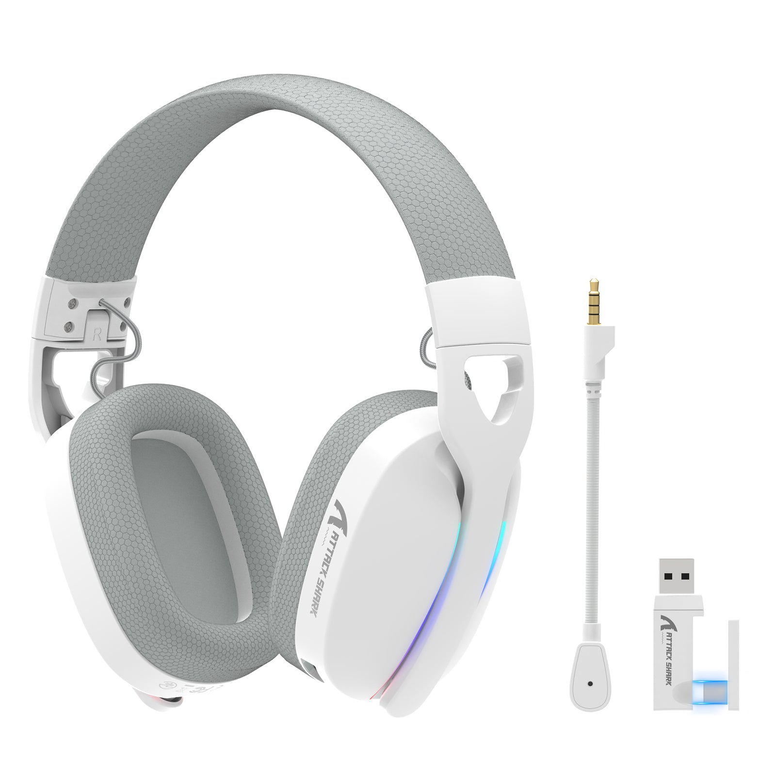 Auriculares para juegos ultraligeros, flotantes y con tres modos de funcionamiento ATTACK SHARK L90 RGB