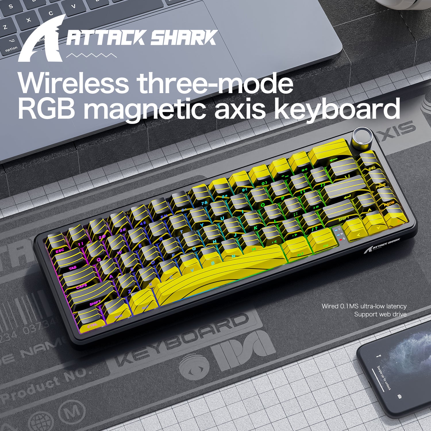 Teclado de gatillo rápido ATTACK SHARK X65PRO HE