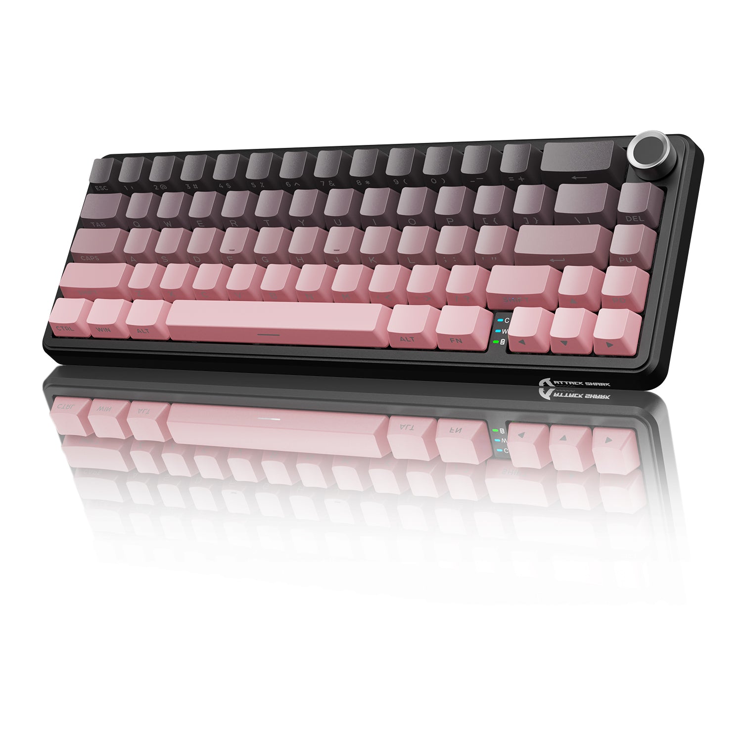 Teclado mecánico inalámbrico ATTACK SHARK X66 con teclas PBT impresas en el lateral