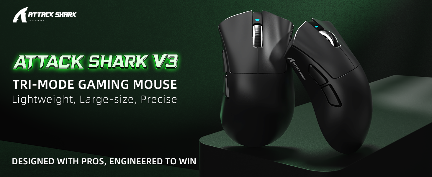 Ratón para juegos ultraligero de tres modos ATTACK SHARK V3