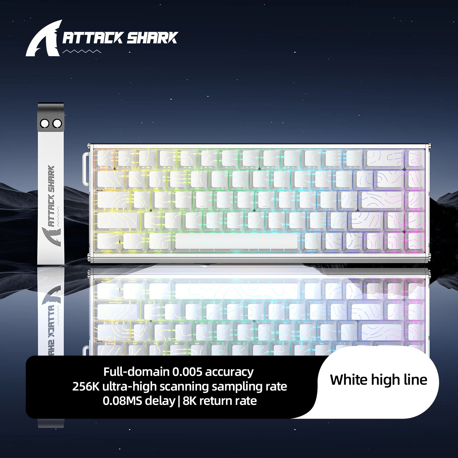 ATTACK SHARK X68MAX HE Rapid Trigger Aluminum Keyboard Magnetic Switch