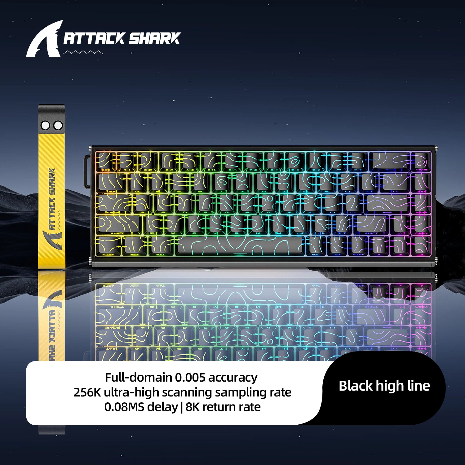 ATTACK SHARK X68MAX HE Rapid Trigger Aluminum Keyboard Magnetic Switch