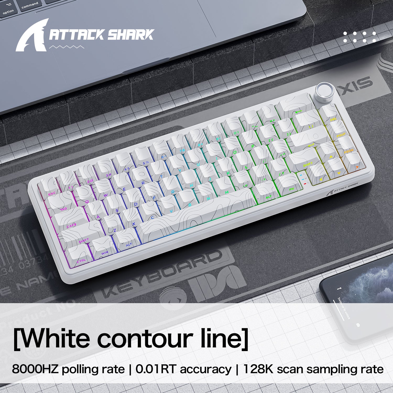 Teclado de gatillo rápido ATTACK SHARK X65PRO HE