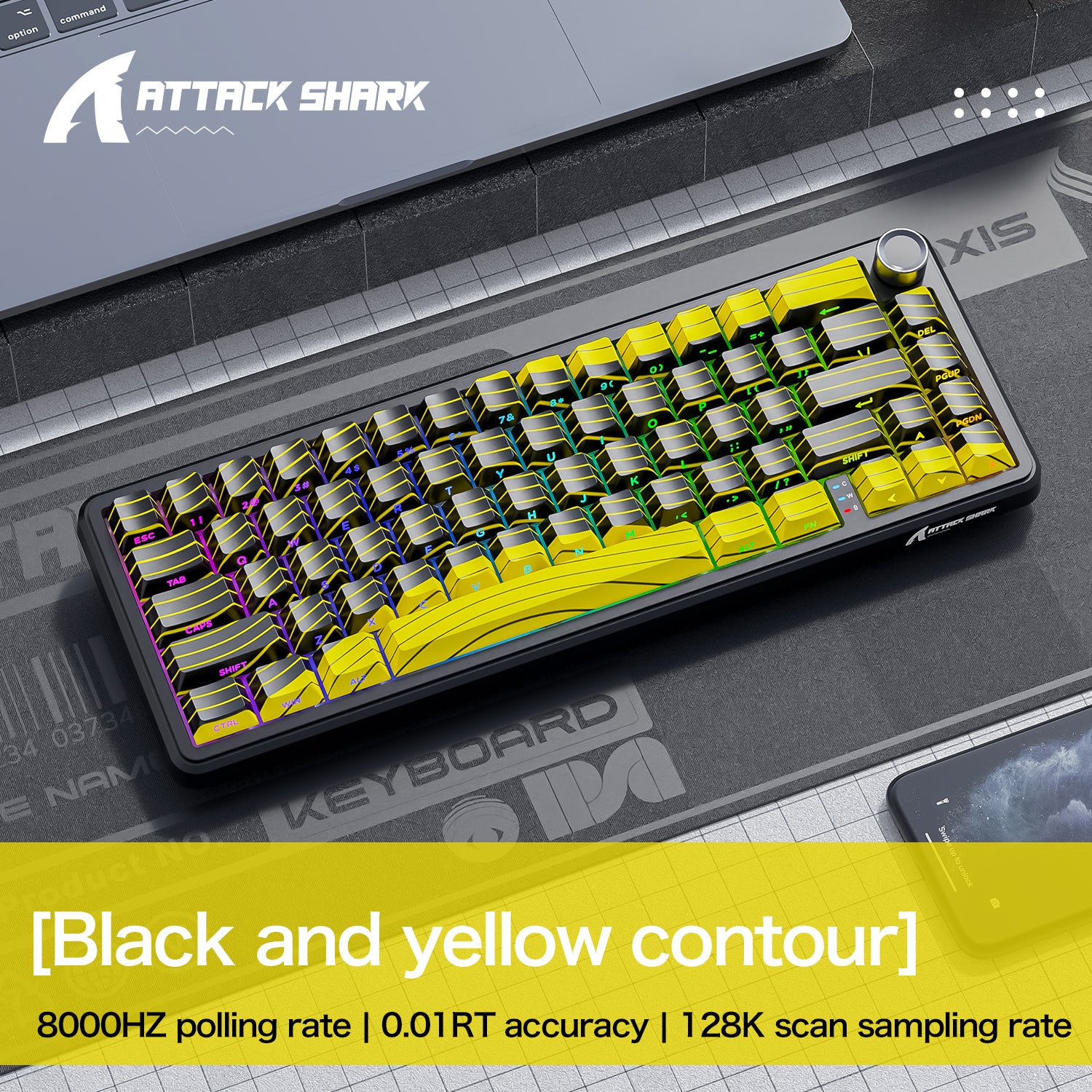 Teclado de gatillo rápido ATTACK SHARK X65PRO HE