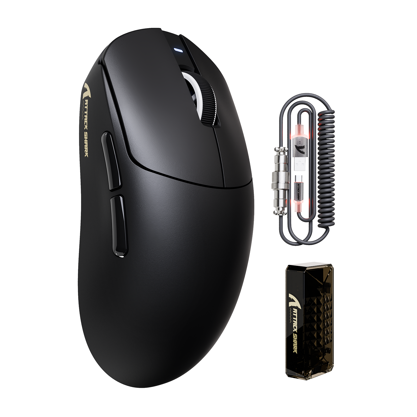 Ratón inalámbrico ultraligero para juegos ATTACK SHARK X8PRO y cable C06ULTRA