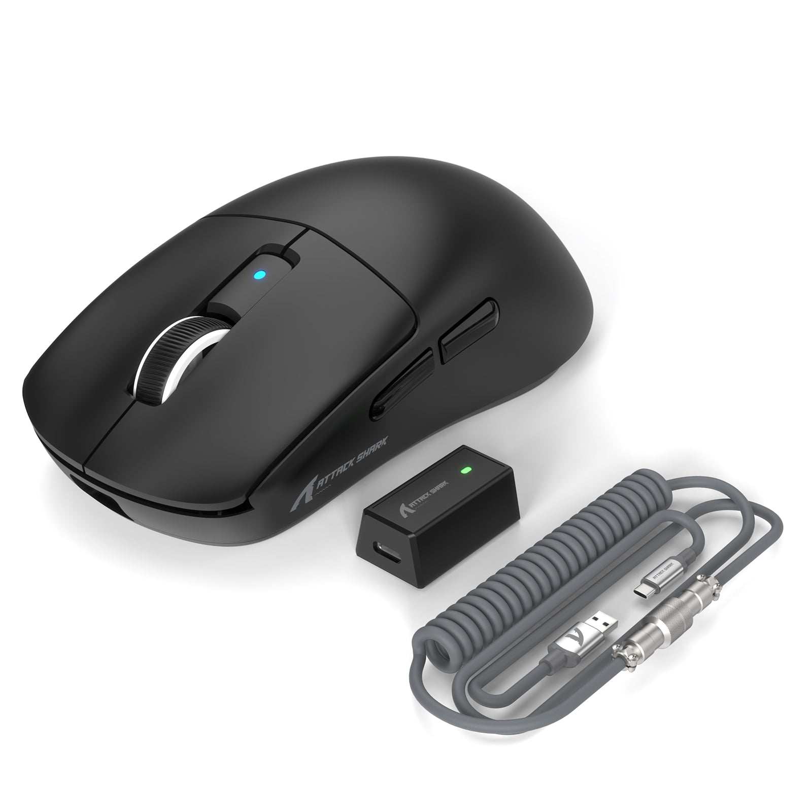 Attack Shark R6PRO LIGHTSPEED Wireless Gaming Mouse with USB receiver and cable