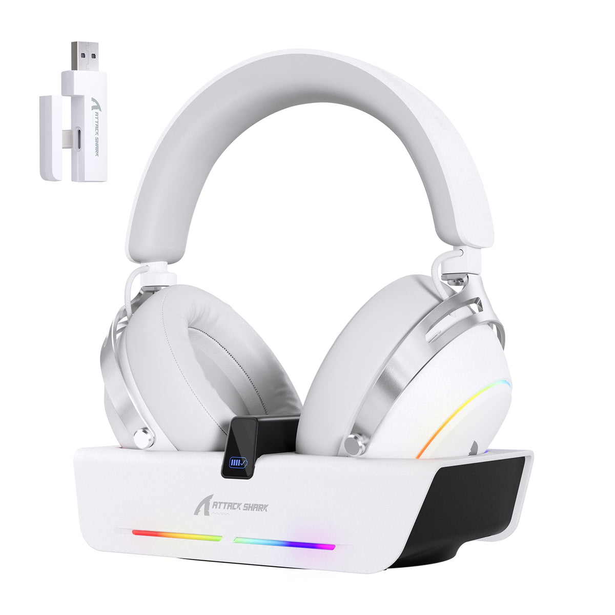 Próximamente: ATTACK SHARK X60, auriculares inalámbricos para juegos con base de carga magnética