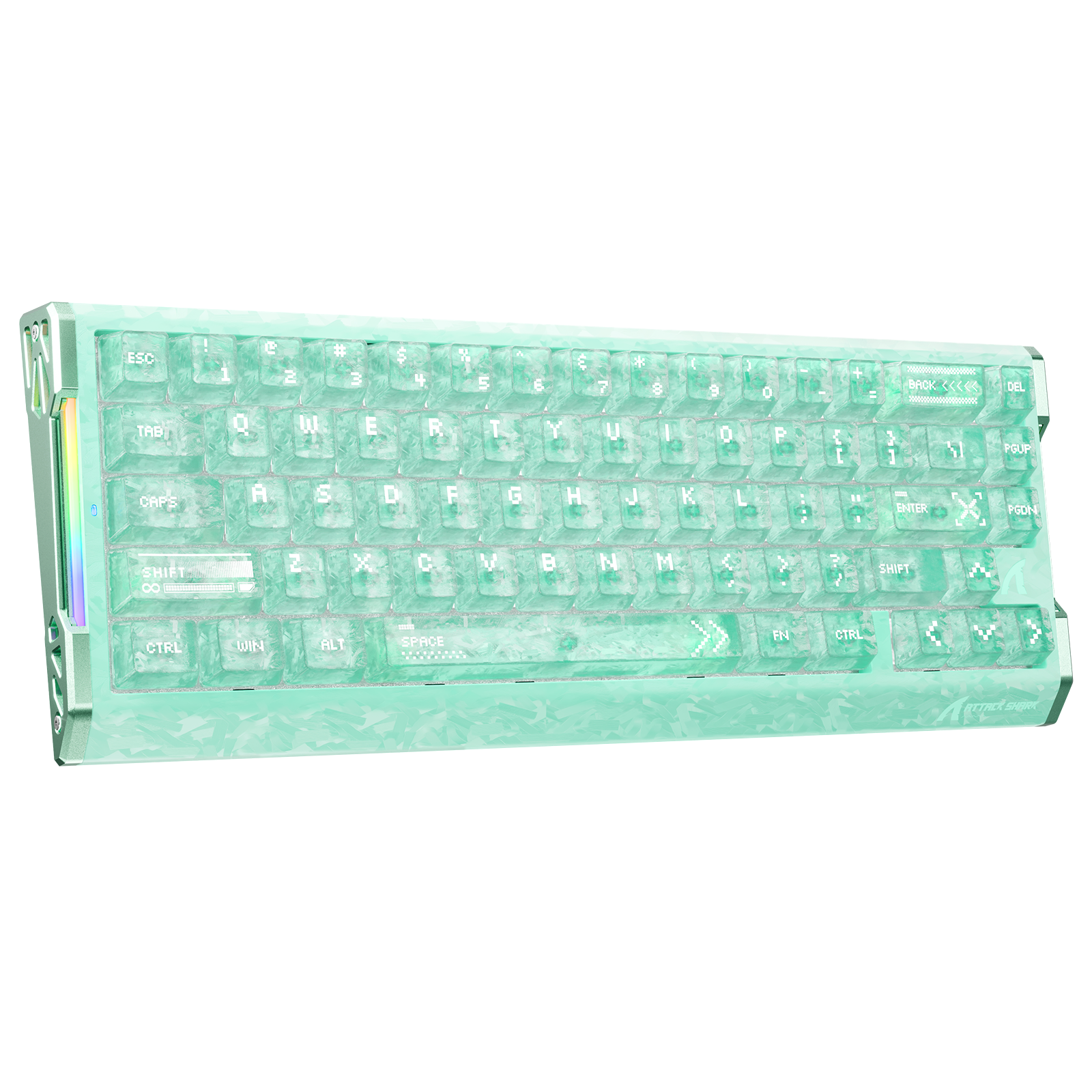 ATTACK SHARK R68 HE Teclado de fibra de carbono con gatillo rápido e interruptor magnético