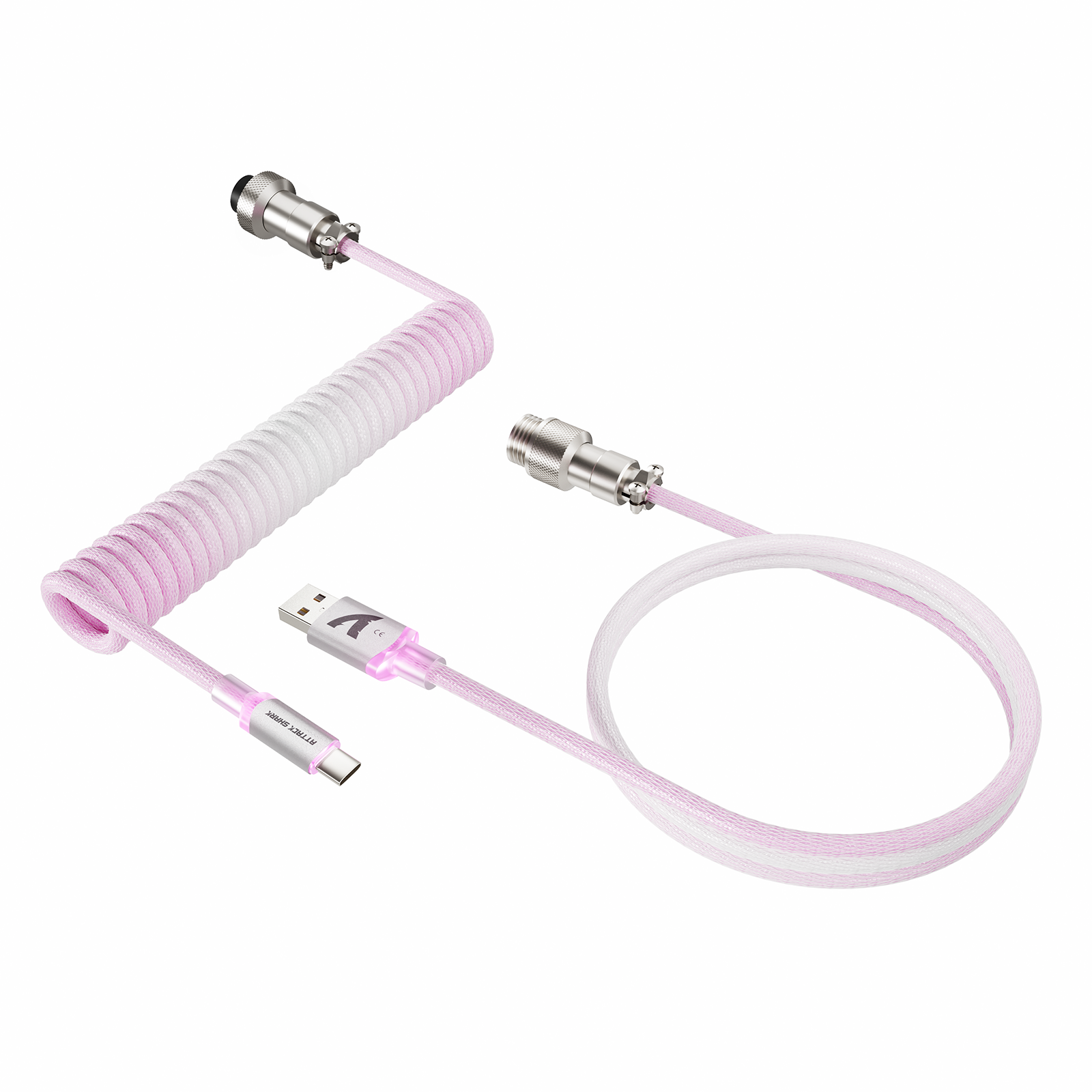 Cable en espiral ATTACK SHARK C01ULTIMATE para teclado magnético 8KHz