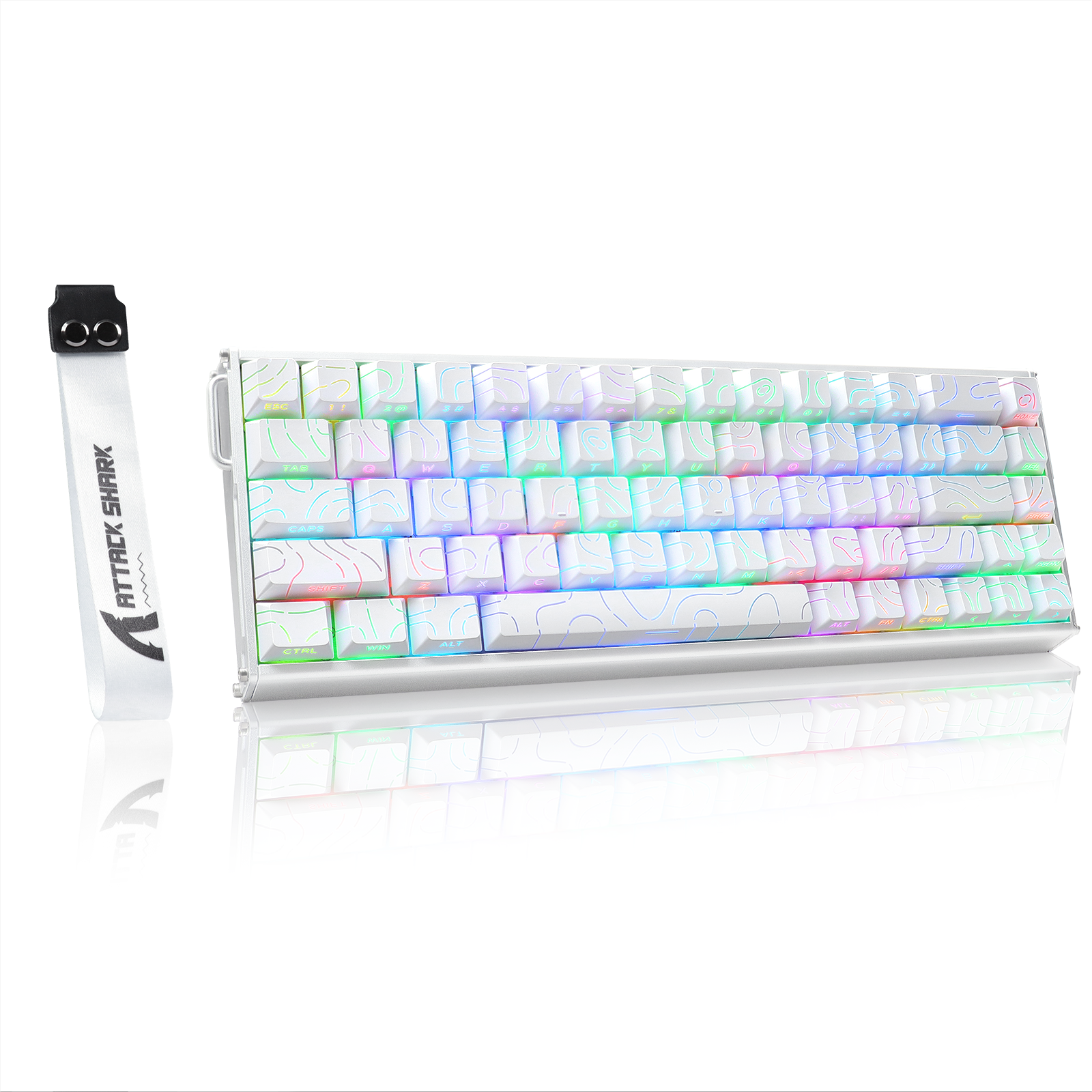 ATTACK SHARK X68MAX HE Teclado de aluminio con gatillo rápido e interruptor magnético