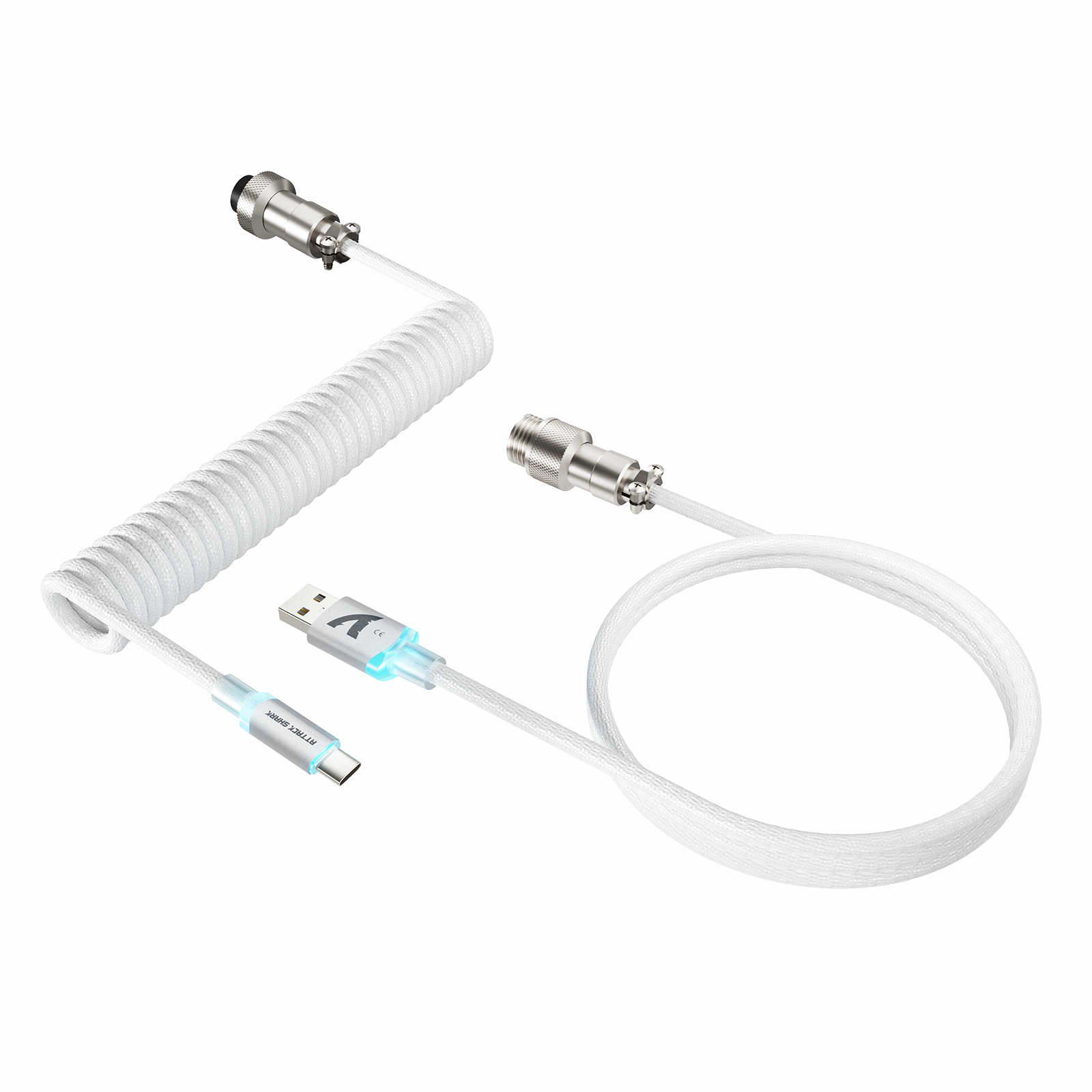 Cable en espiral ATTACK SHARK C01ULTIMATE para teclado magnético 8KHz