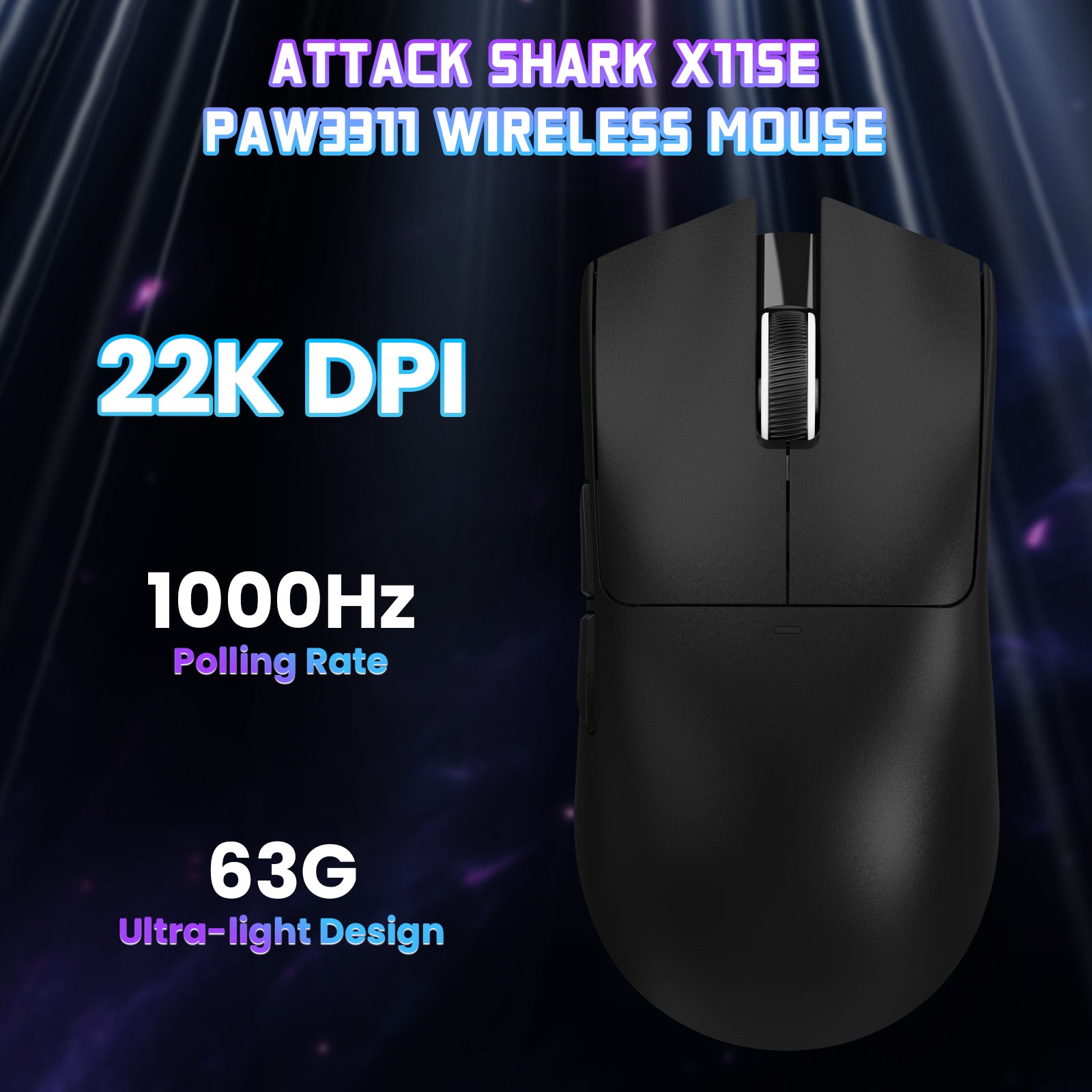 Ratón inalámbrico para juegos ATTACK SHARK X11SE