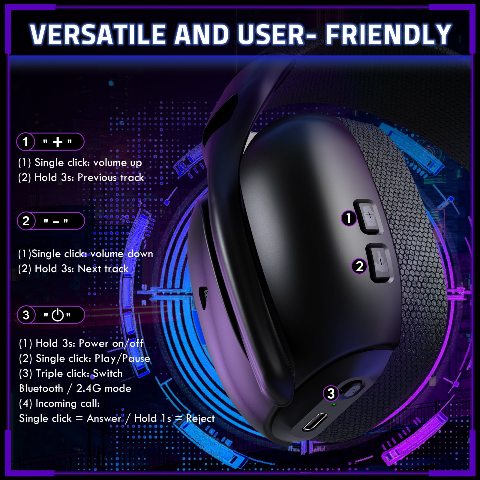 Auriculares inalámbricos para juegos ATTACK SHARK L80PRO