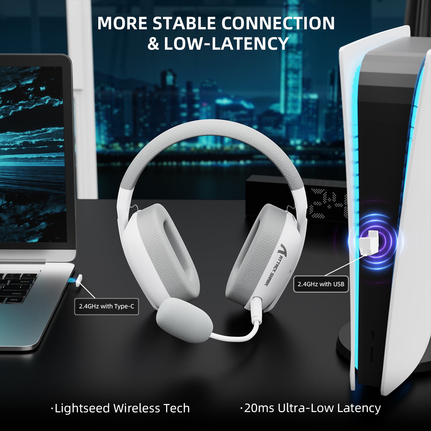 Auriculares inalámbricos para juegos ATTACK SHARK L80PRO