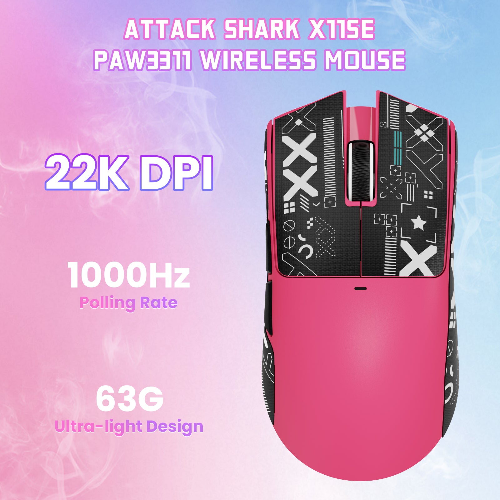 Ratón inalámbrico para juegos ATTACK SHARK X11SE