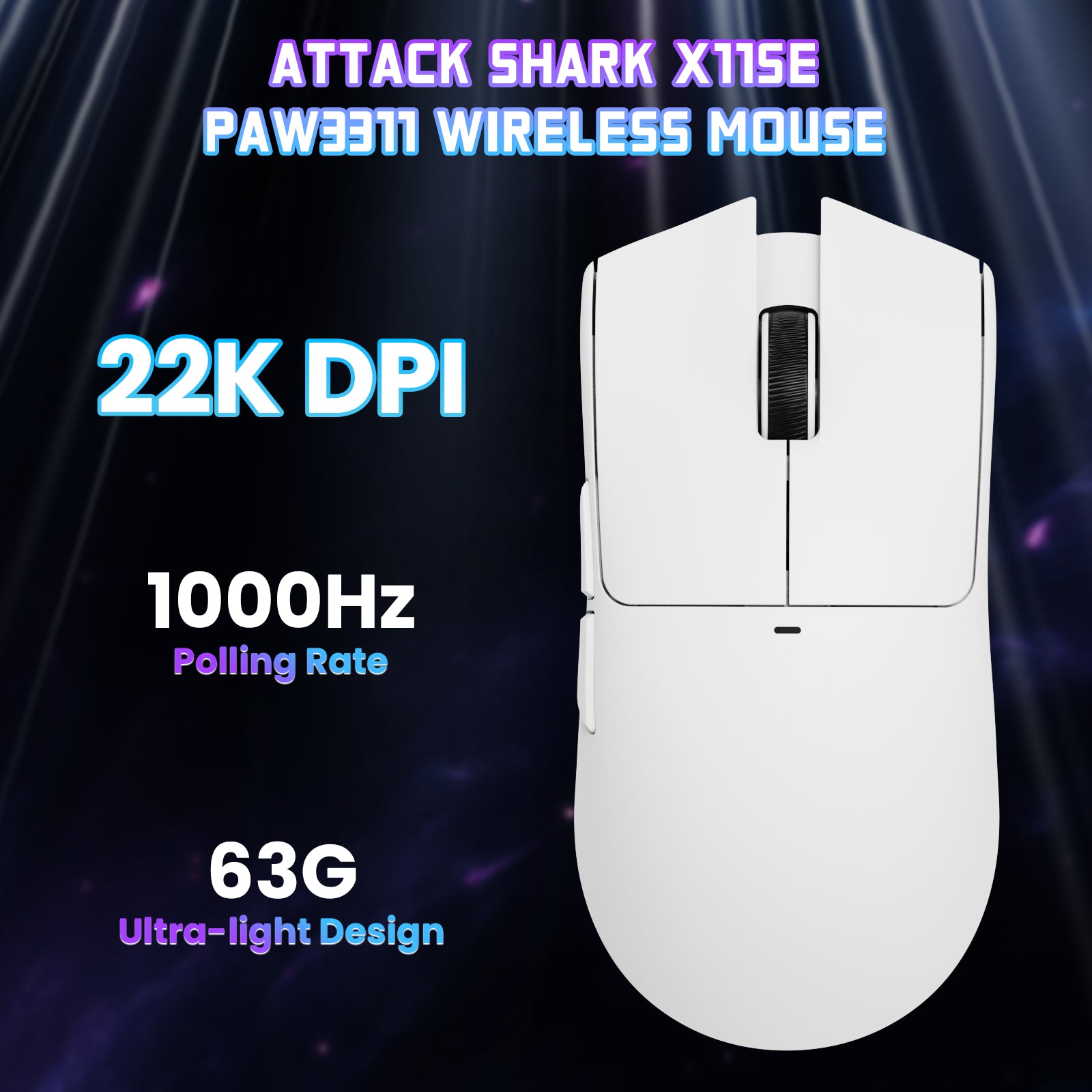 Ratón inalámbrico para juegos ATTACK SHARK X11SE