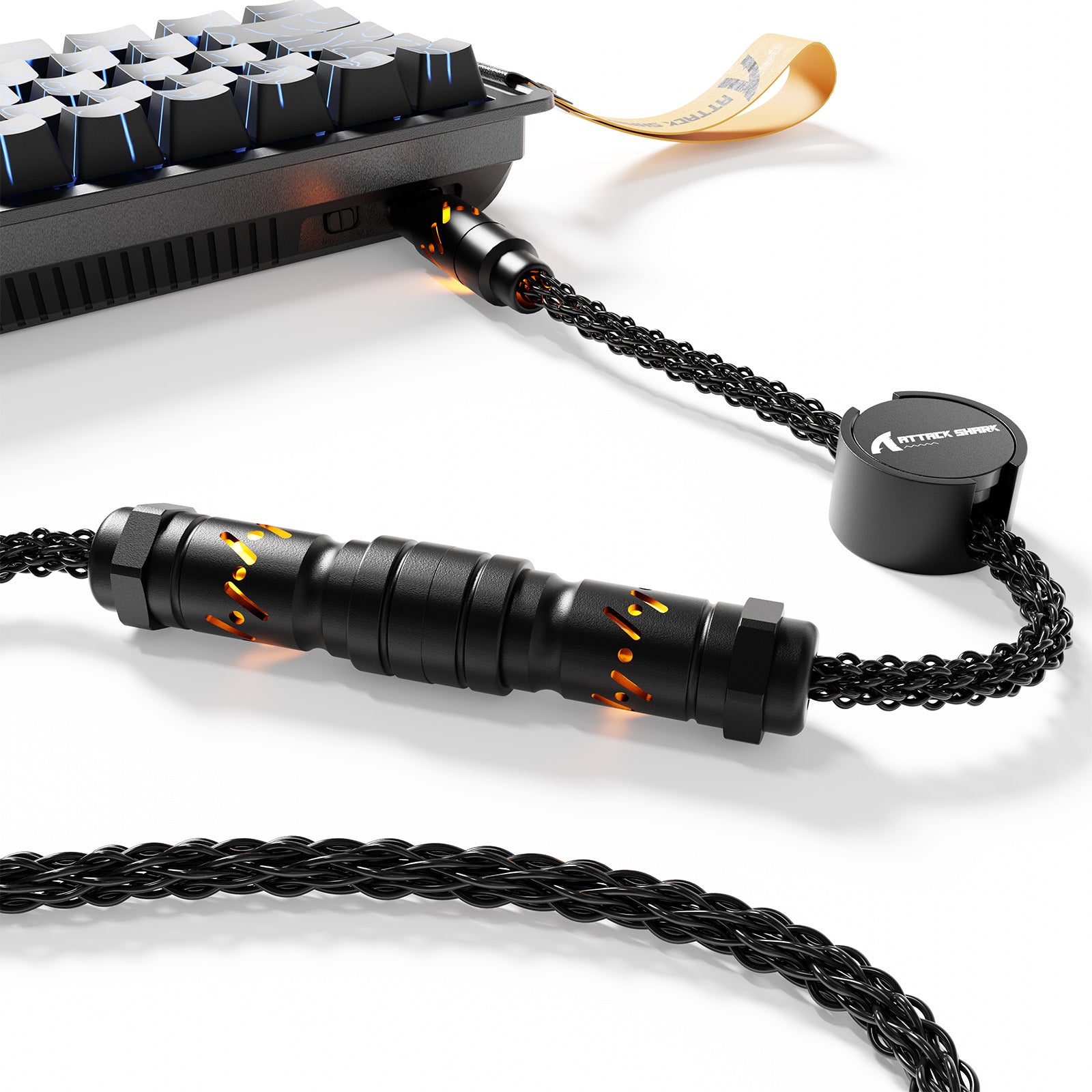 Cable de aviador personalizado ATTACK SHARK C07 para teclado magnético de 8 KHz