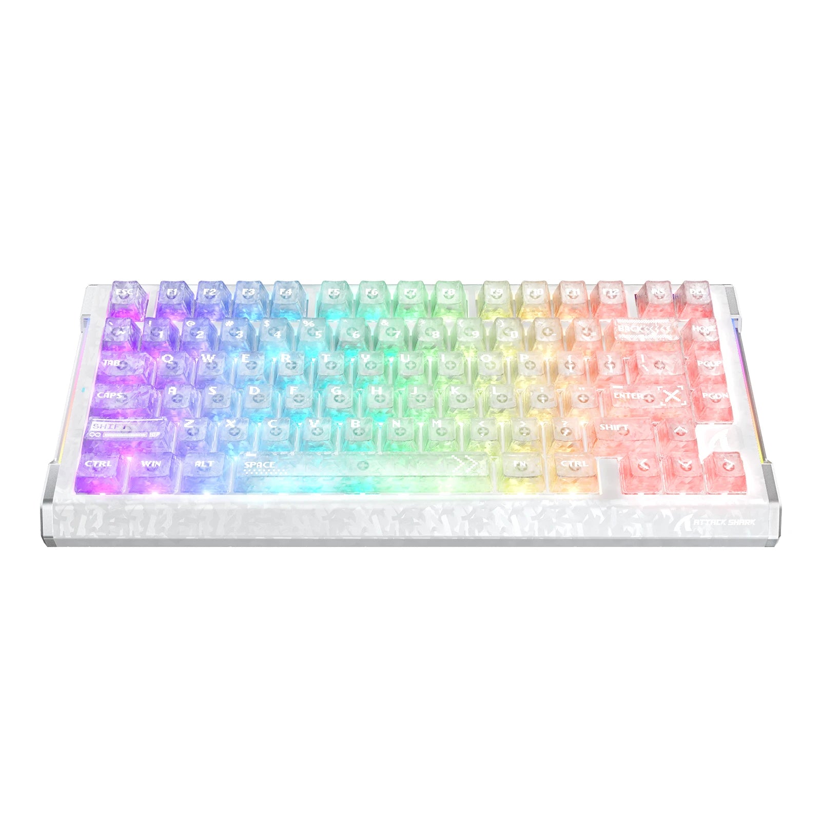 ATTACK SHARK R86 HE teclado de fibra de carbono con disparador rápido e interruptores magnéticos
