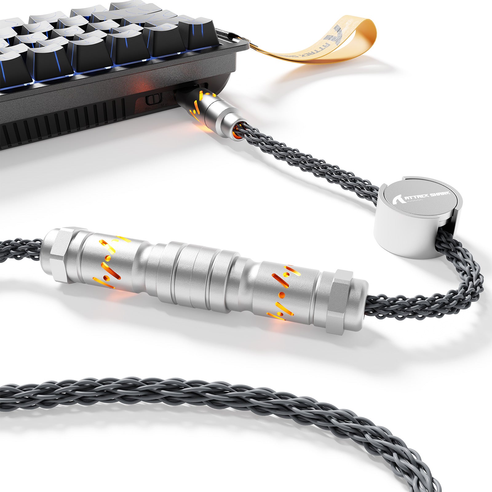 Cable de aviador personalizado ATTACK SHARK C07 para teclado magnético de 8 KHz