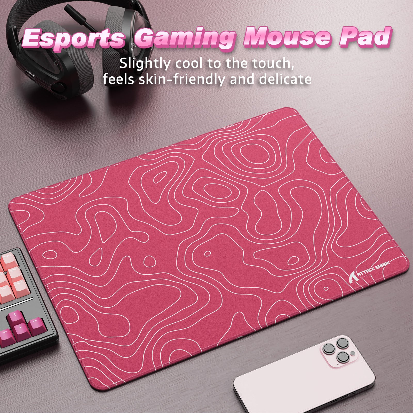 Alfombrilla de ratón para eSport ATTACK SHARK CM02SE (410x310x4 MM)