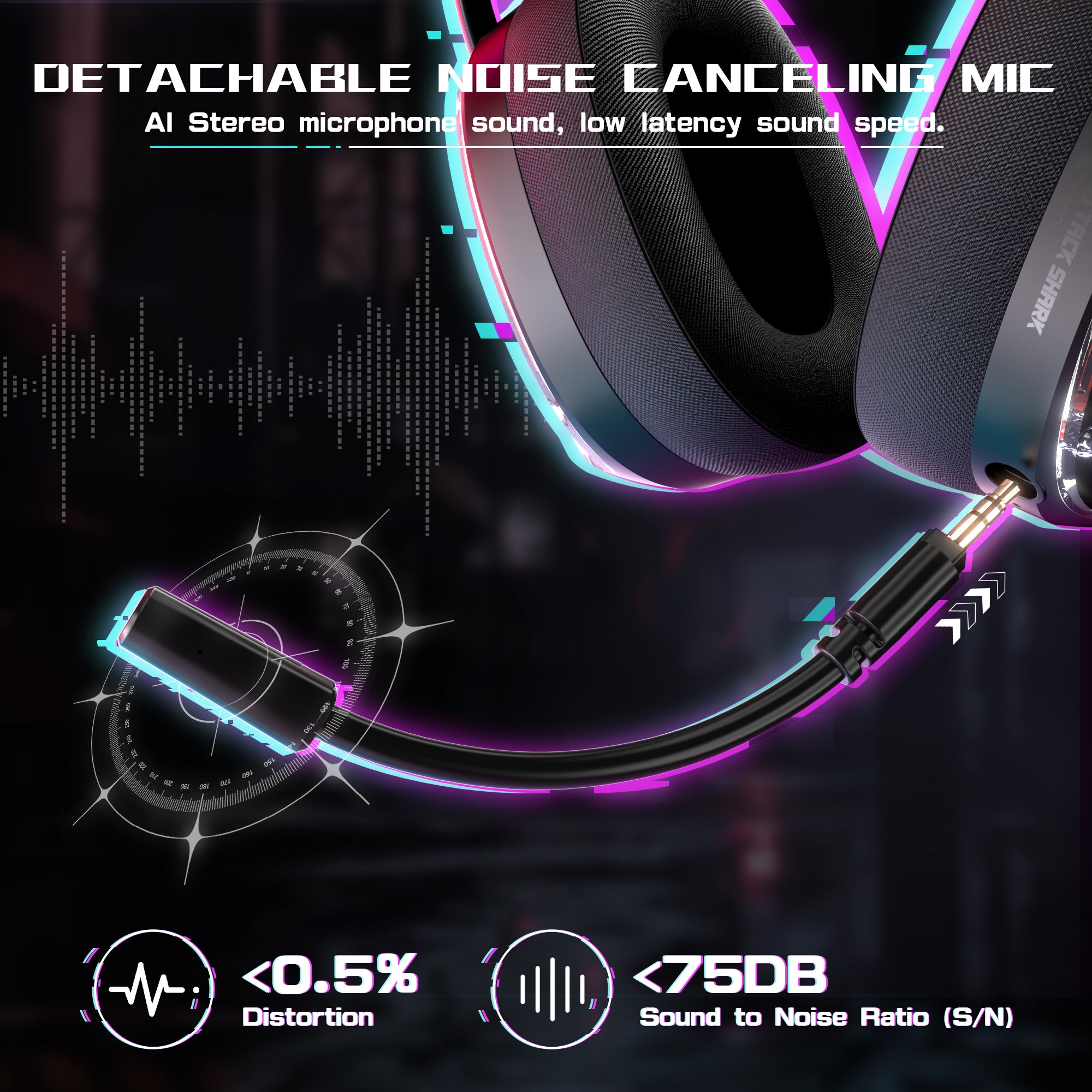 Auriculares para juegos ultraligeros de tres modos ATTACK SHARK L60