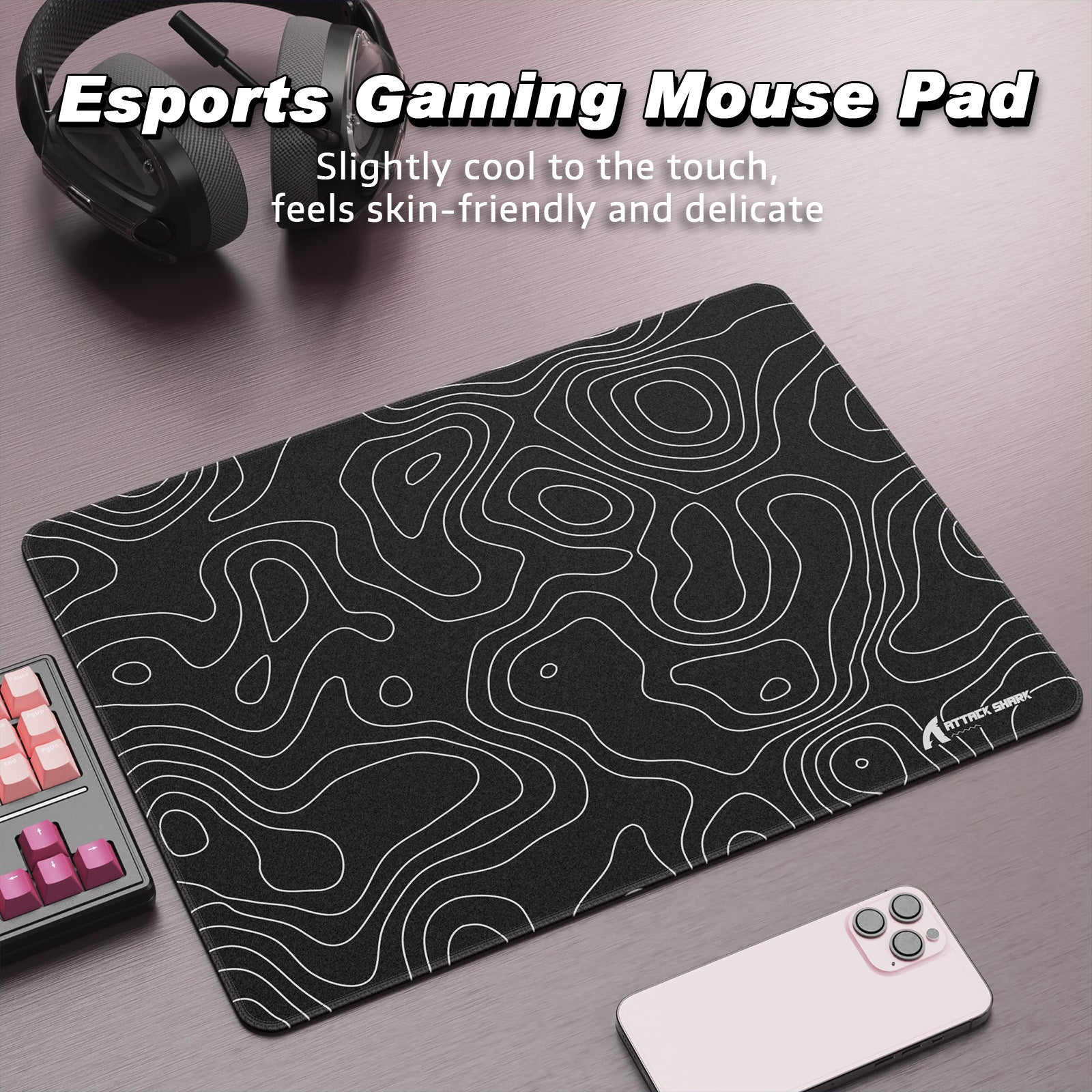 Alfombrilla de ratón para eSport ATTACK SHARK CM02SE (410x310x4 MM)
