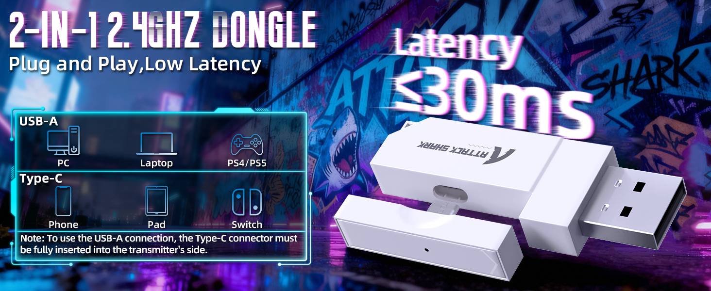 Auriculares inalámbricos para juegos ATTACK SHARK L30PRO