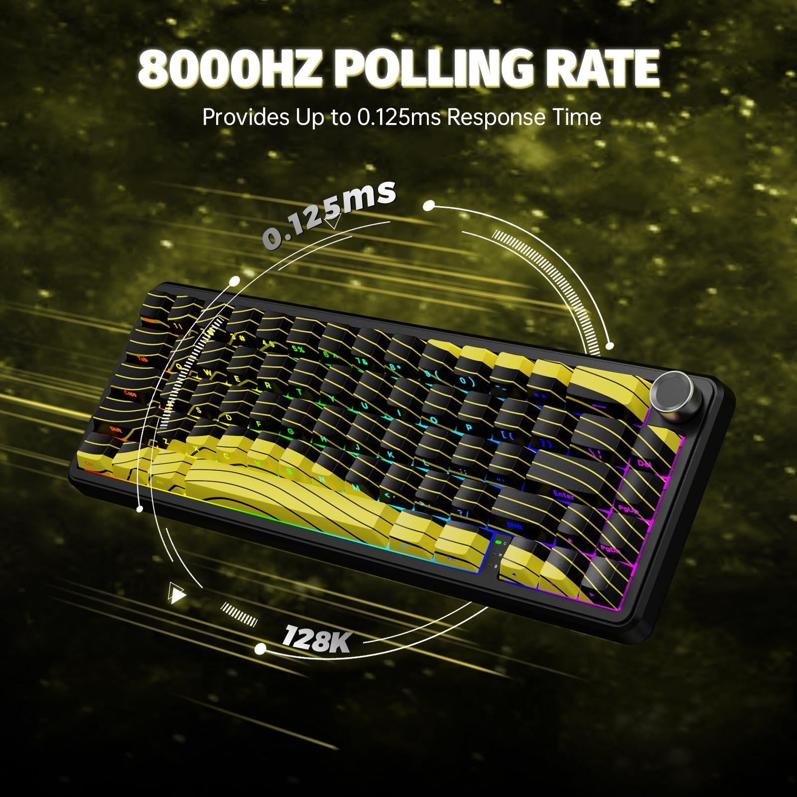 Teclado inalámbrico con gatillo rápido ATTACK SHARK X65PRO HE con interruptor magnético