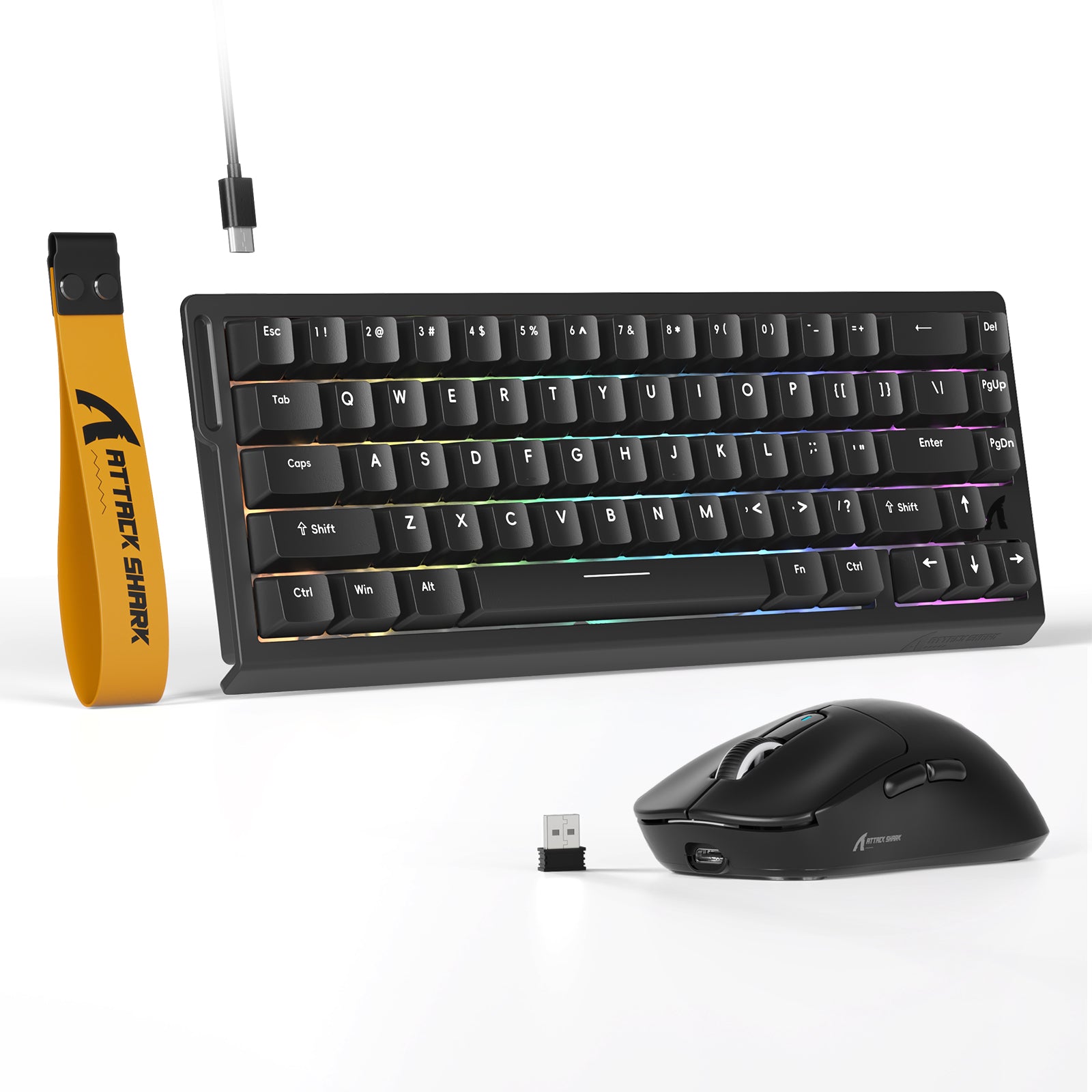 Teclado magnético ATTACK SHARK X68HE con ratón para juegos X3