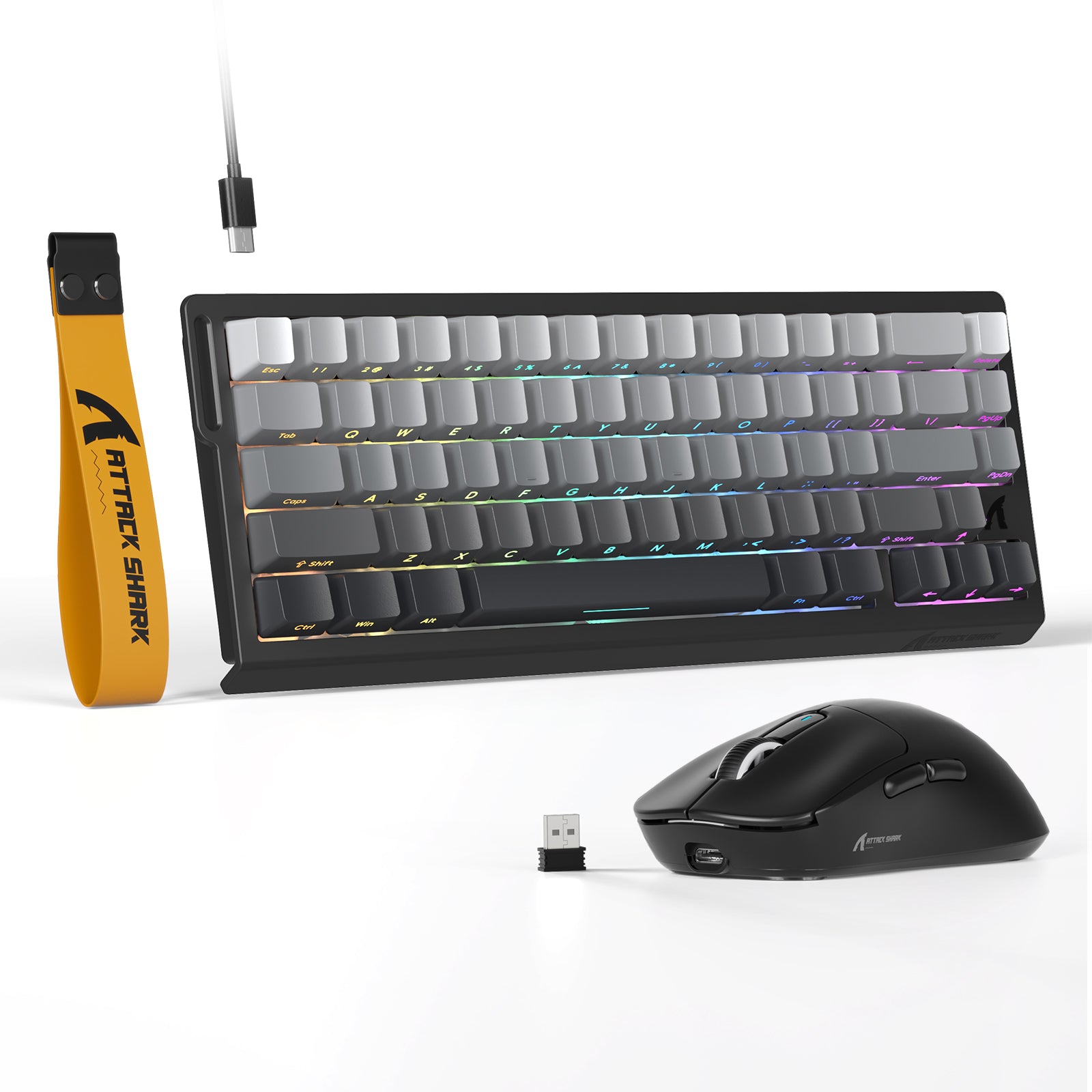 Teclado magnético ATTACK SHARK X68HE con ratón para juegos X3