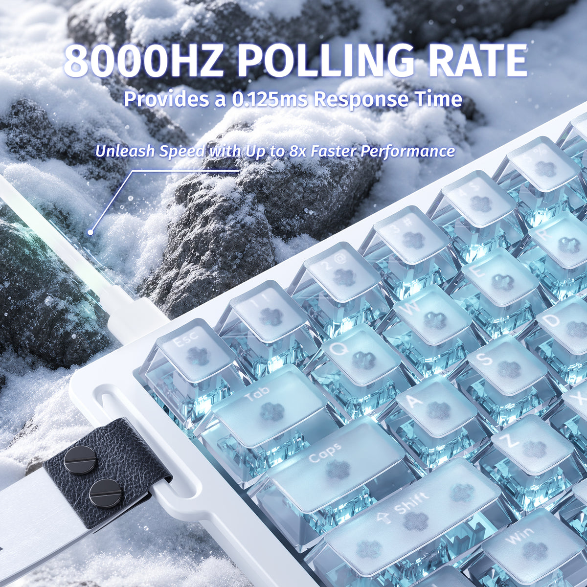 ATTACK SHARK X68 HE Teclado de Disparo Rápido con Interruptor Magnético