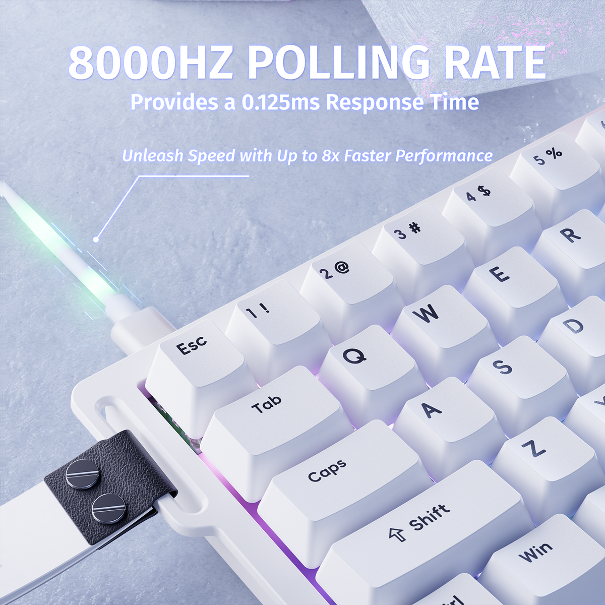 ATTACK SHARK X68 HE Teclado de Disparo Rápido con Interruptor Magnético