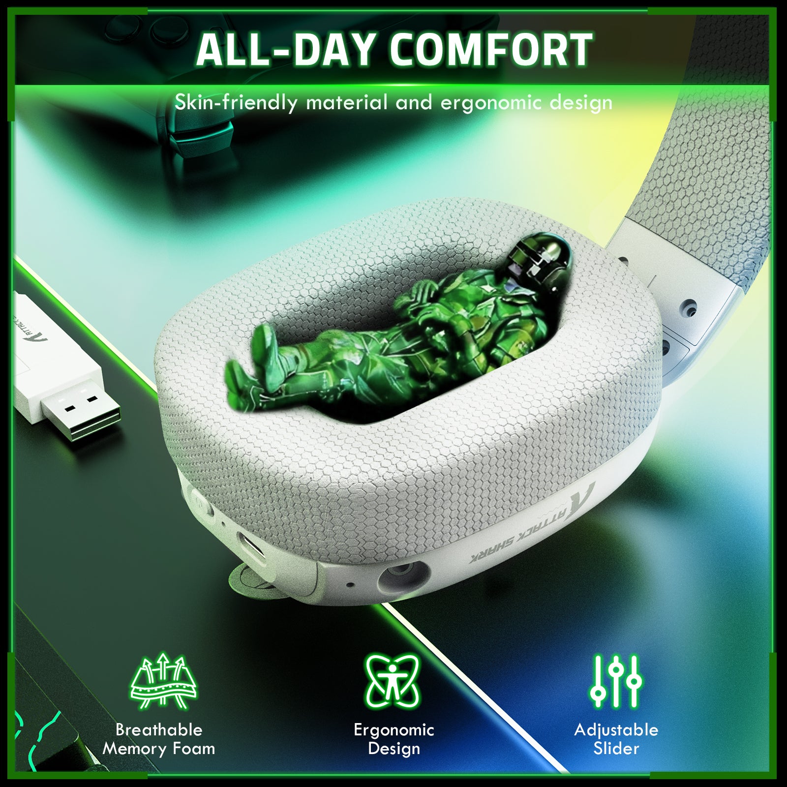 Auriculares inalámbricos para juegos ATTACK SHARK L80PRO