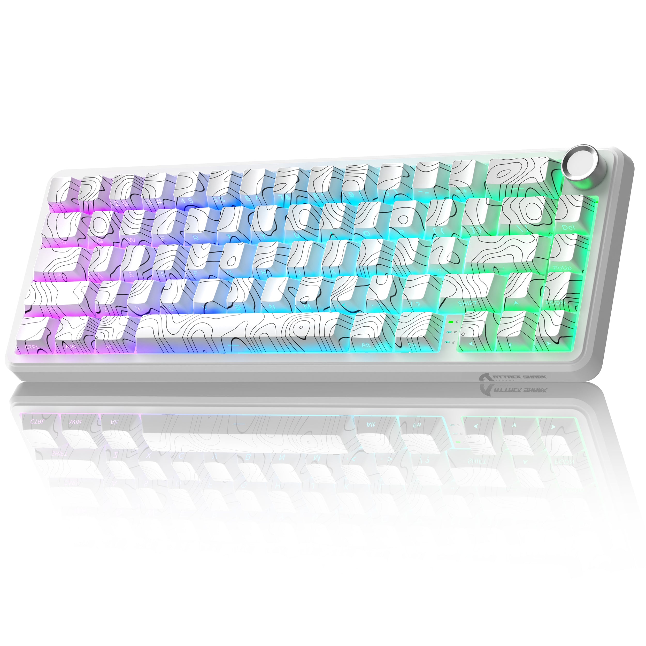 Teclado inalámbrico con gatillo rápido ATTACK SHARK X65PRO HE con interruptor magnético