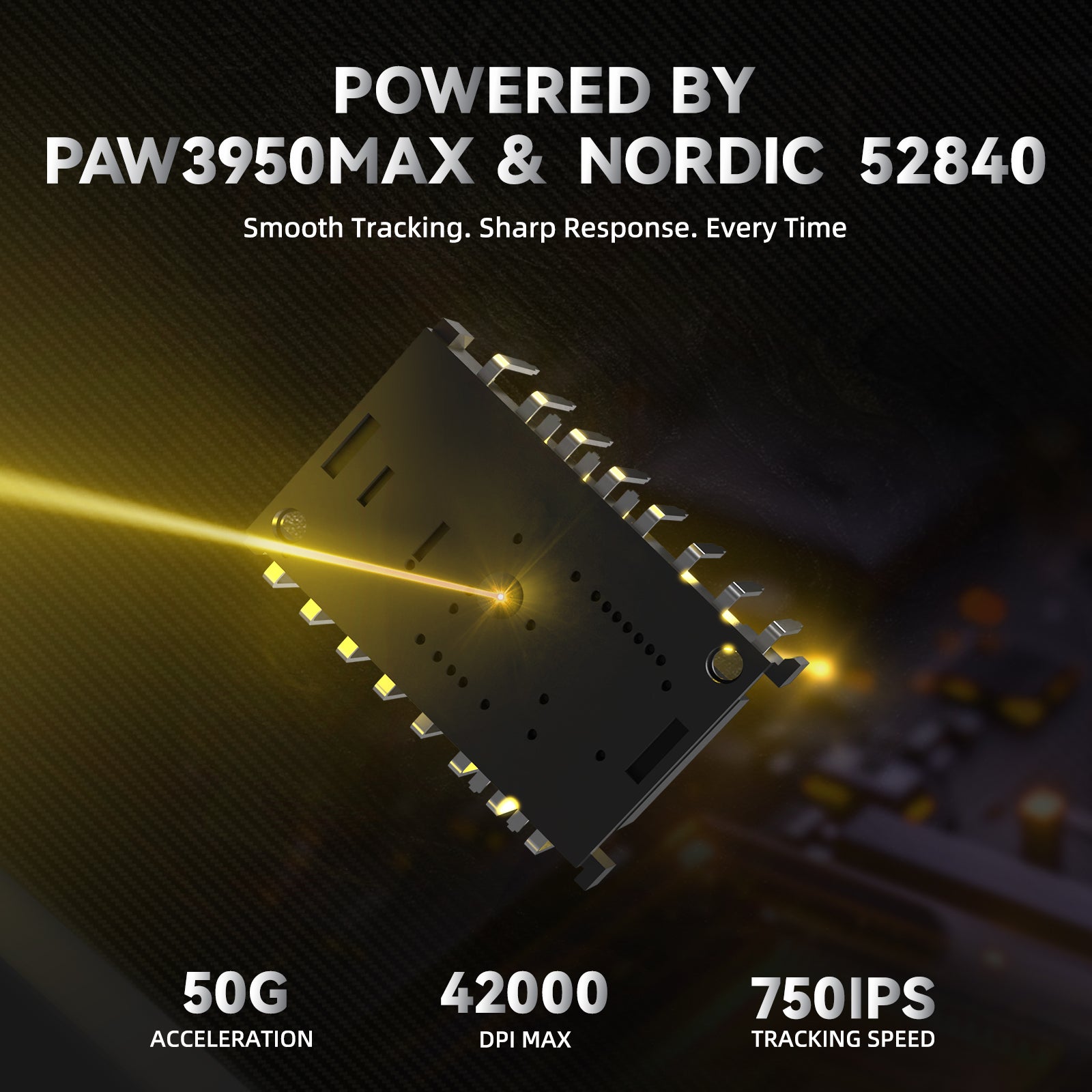 Ratón inalámbrico para juegos ATTACK SHARK R11 ULTRA de fibra de carbono 8K PAW3950MAX