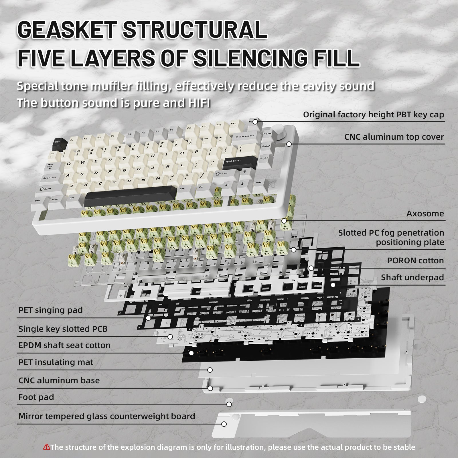 Teclado de aluminio completo ATTACK SHARK X86