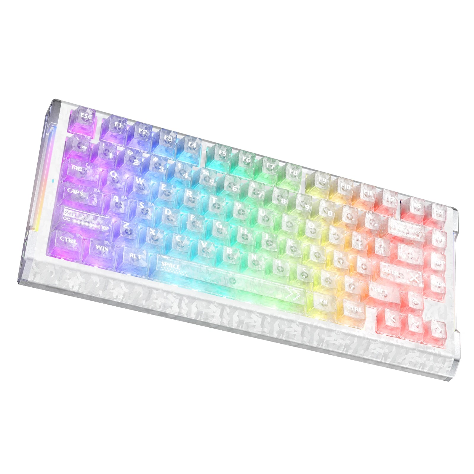 ATTACK SHARK R86 HE teclado de fibra de carbono con disparador rápido e interruptores magnéticos