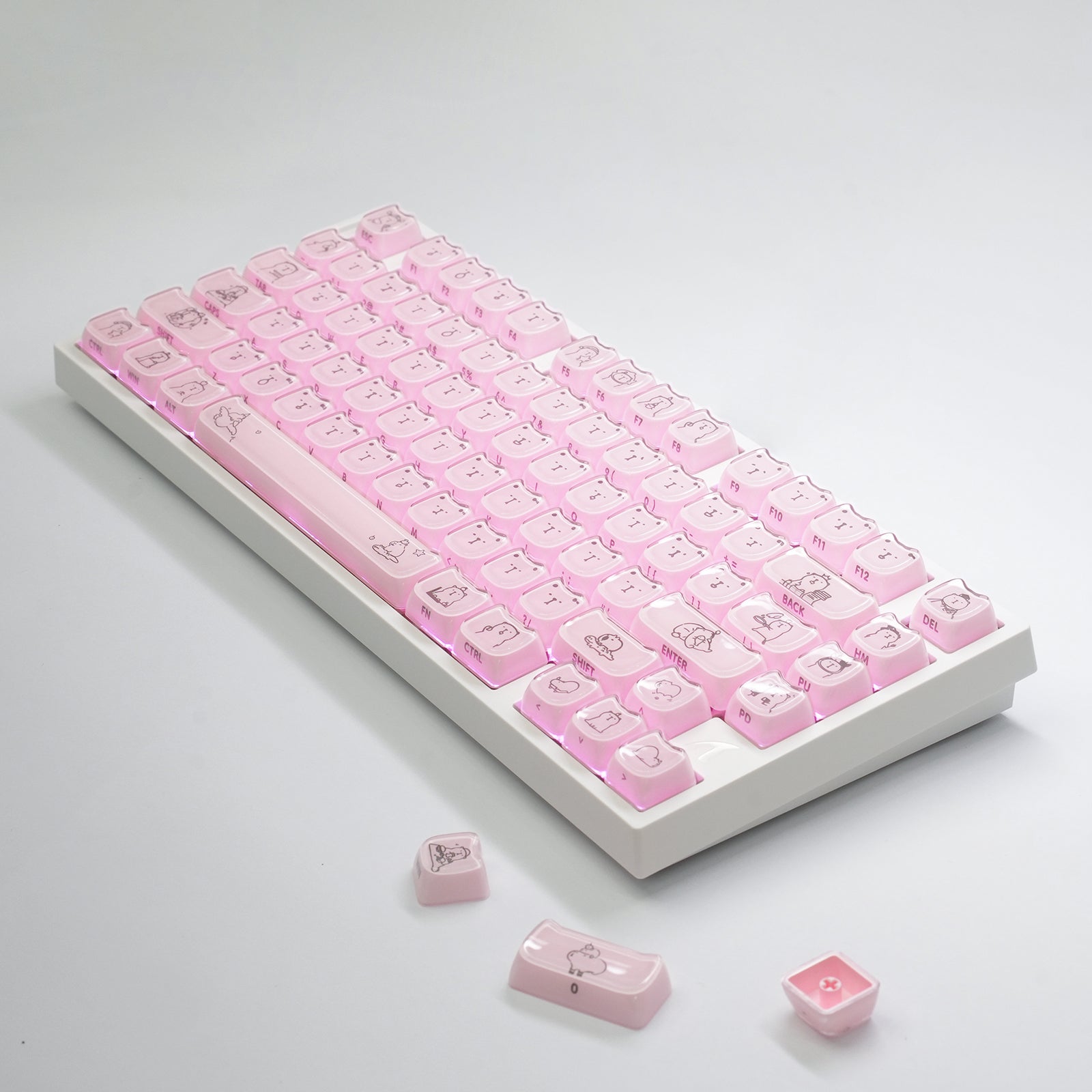 ATTACK SHARK SK05, 118/119 teclas, teclas PBT, MOA, ANSI