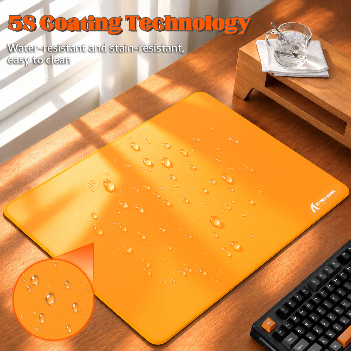 Alfombrilla de gaming eSport ATTACK SHARK CM02SE (405x305x4 MM)