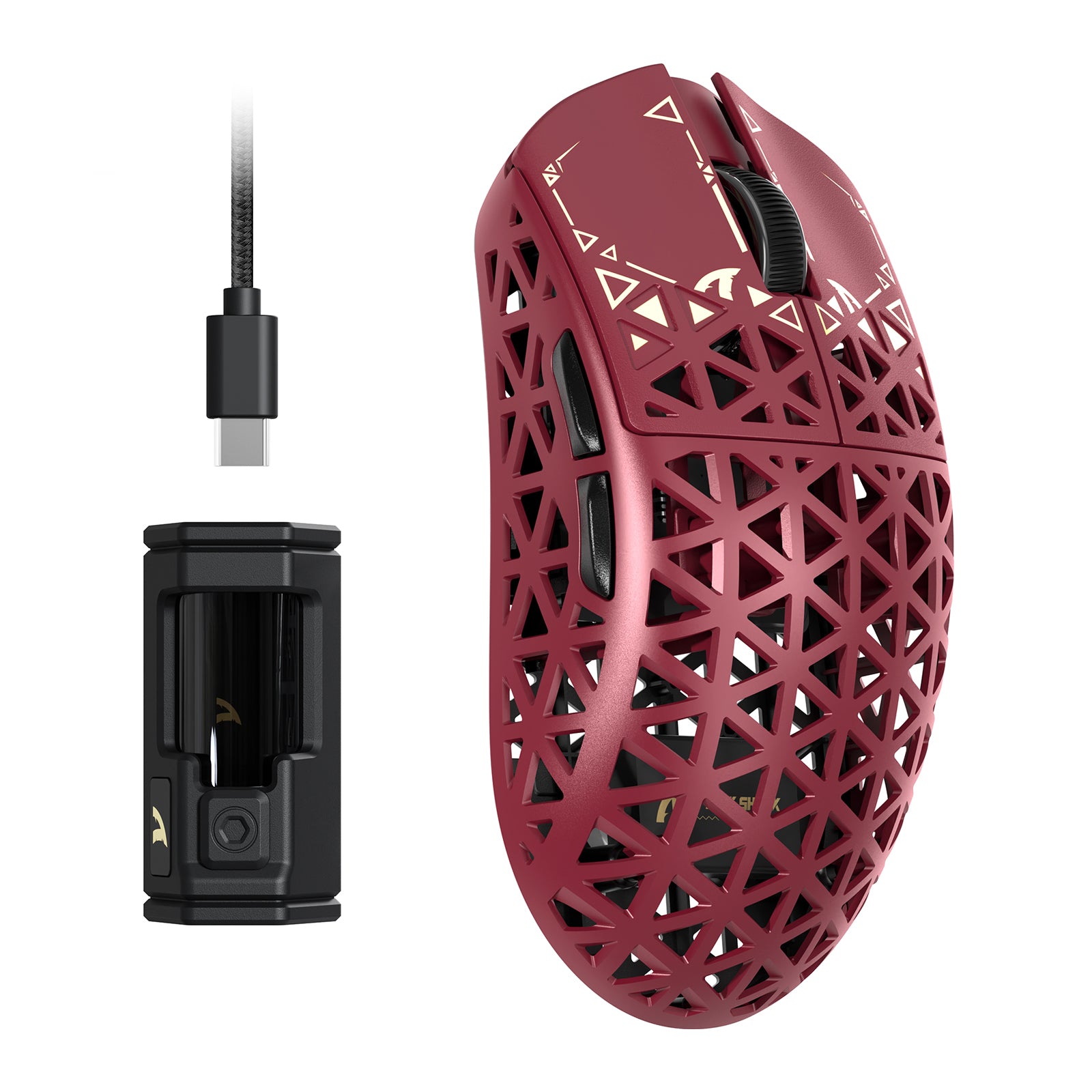 Ratón inalámbrico para juegos ATTACK SHARK R5 Ultra Carbon Fiber 8K PAW3950MAX