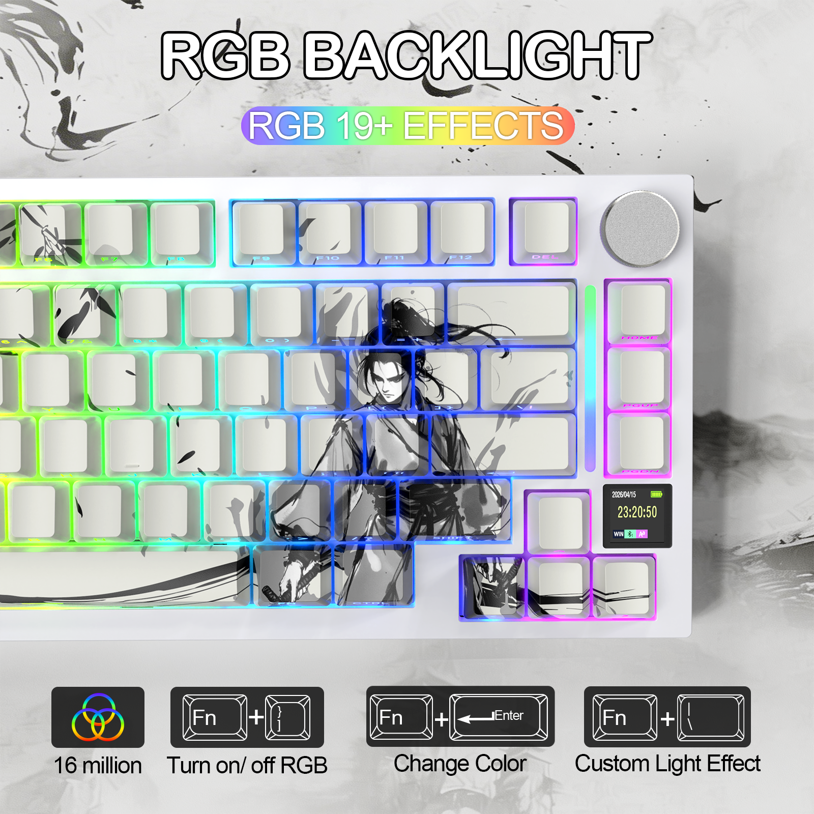 Teclado mecánico ultra trimodo ATTACK SHARK X820 con junta