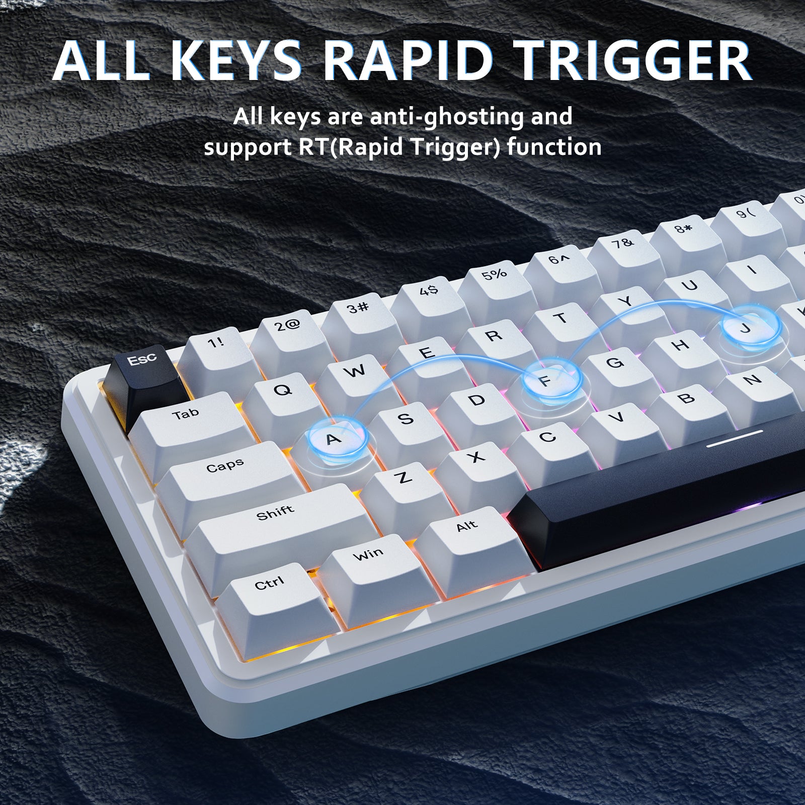 Teclado con gatillo rápido e interruptor magnético ATTACK SHARK X65 HE