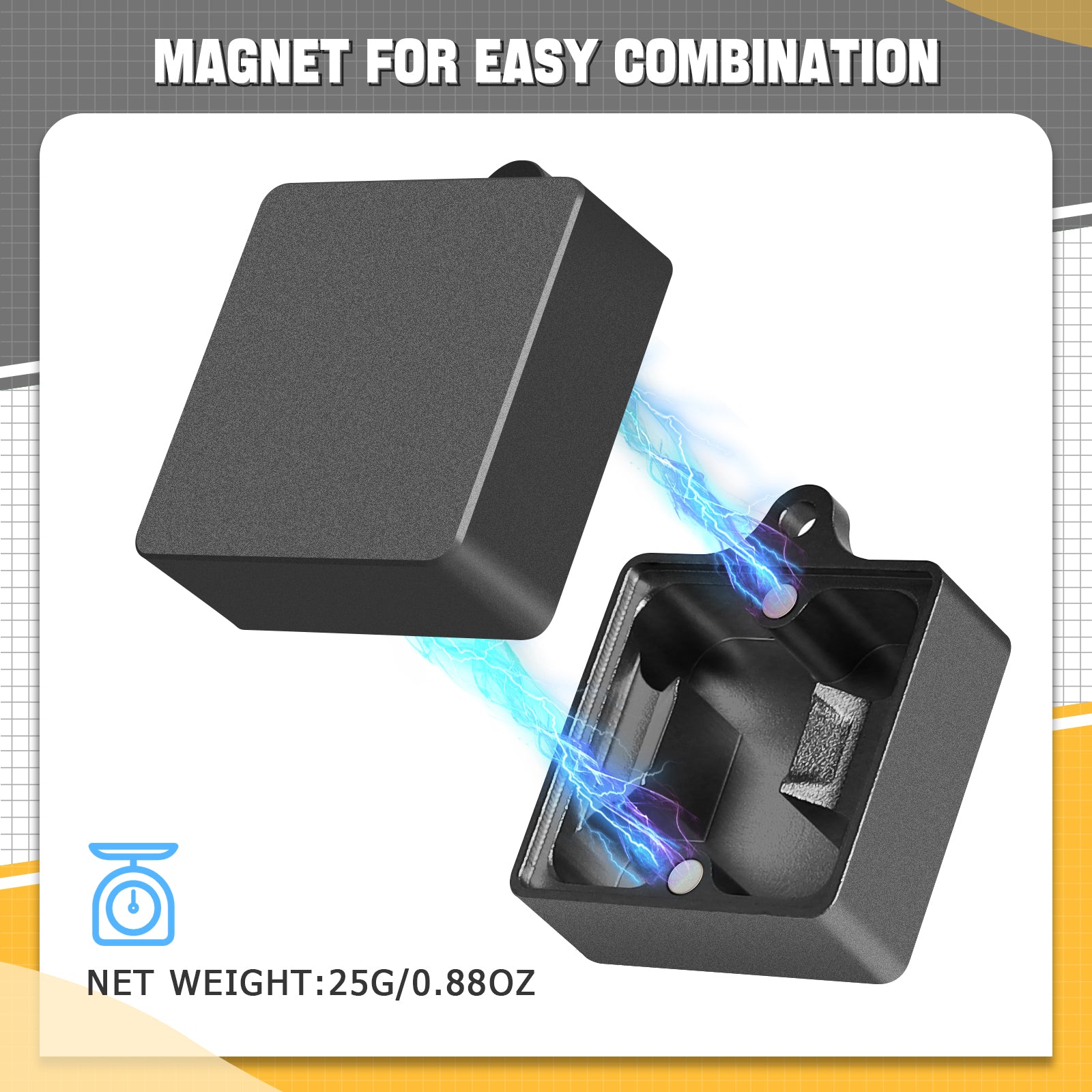 Magnetic switch opener for easy combination, 25g weight, perfect for mechanical keyboards.