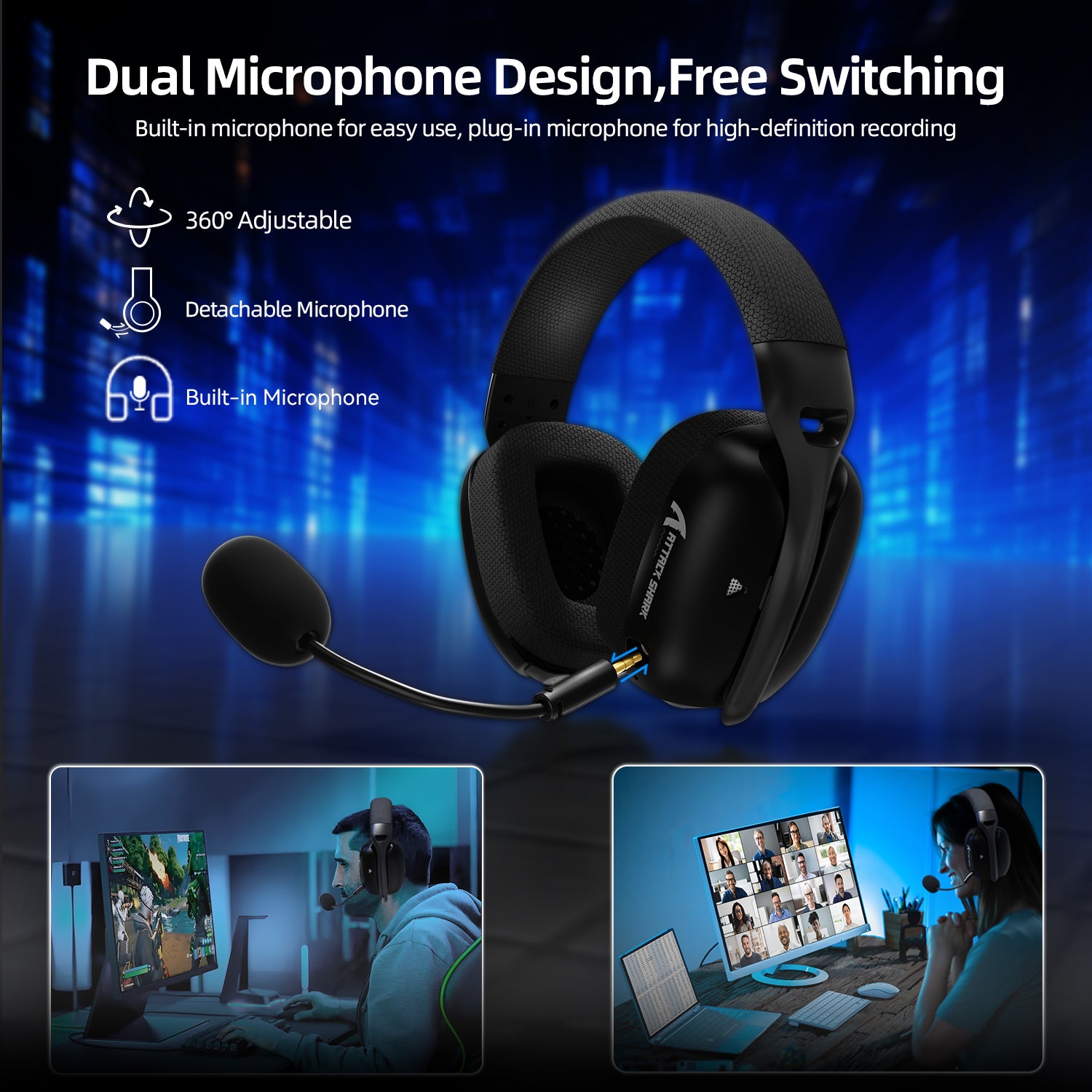 Auriculares inalámbricos para juegos ATTACK SHARK L80PRO
