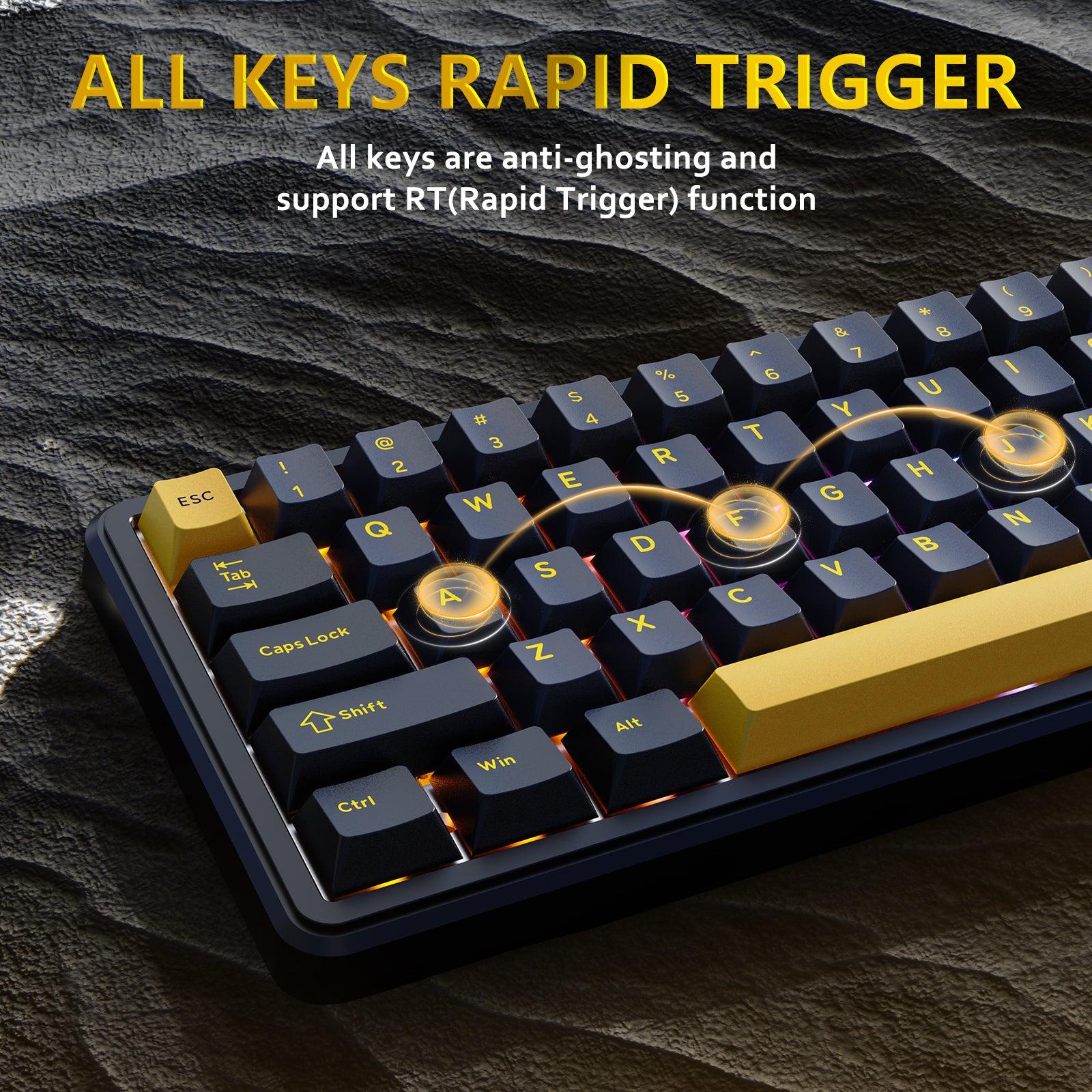 Teclado con gatillo rápido e interruptor magnético ATTACK SHARK X65 HE